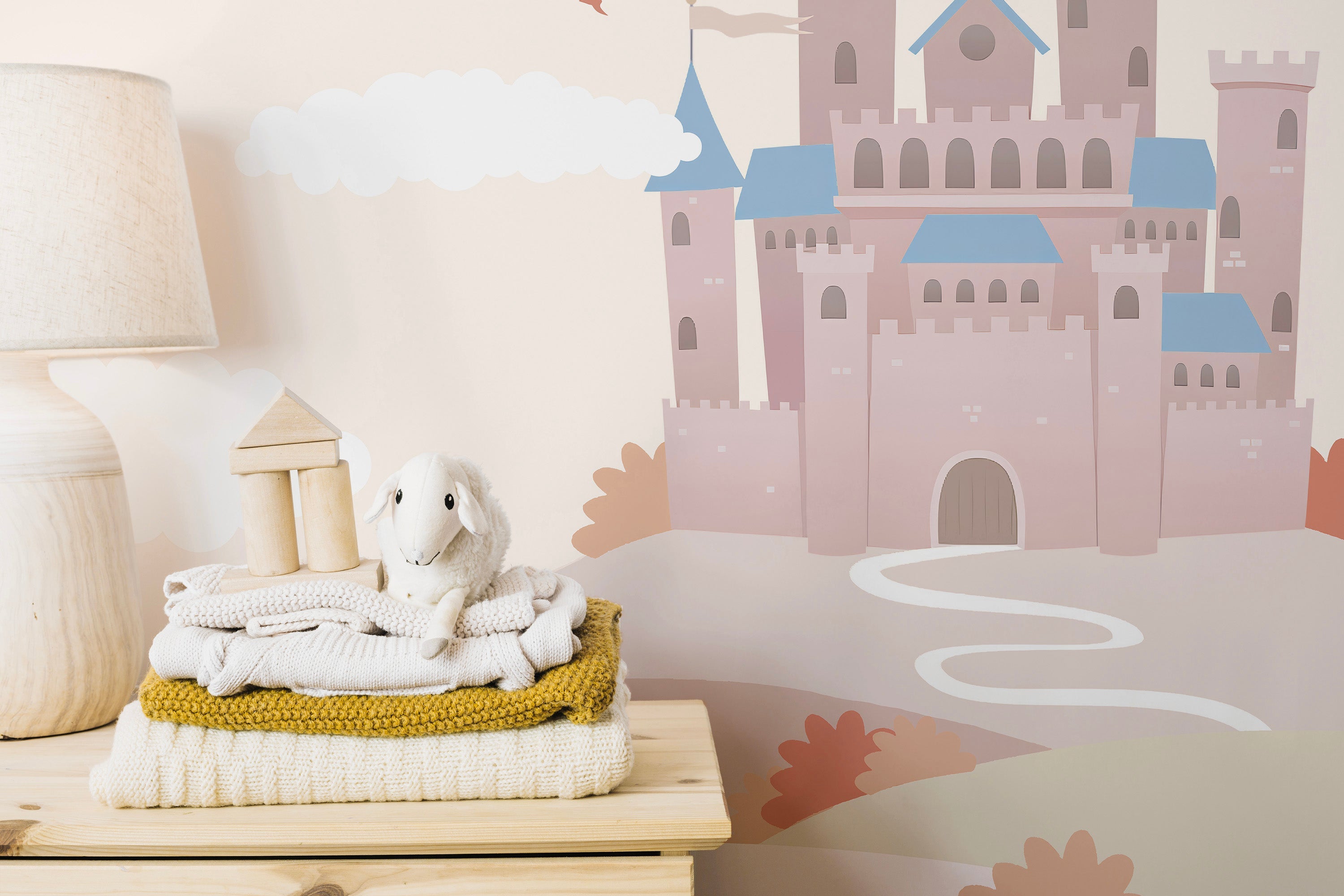 Childrens Fairytale Castle Wallpaper Mural - Giffywalls