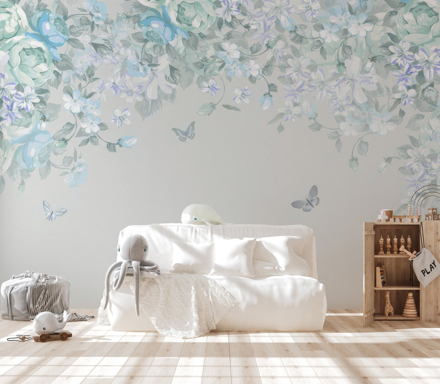 Butterfly Garden Wall Mural - Giffywalls