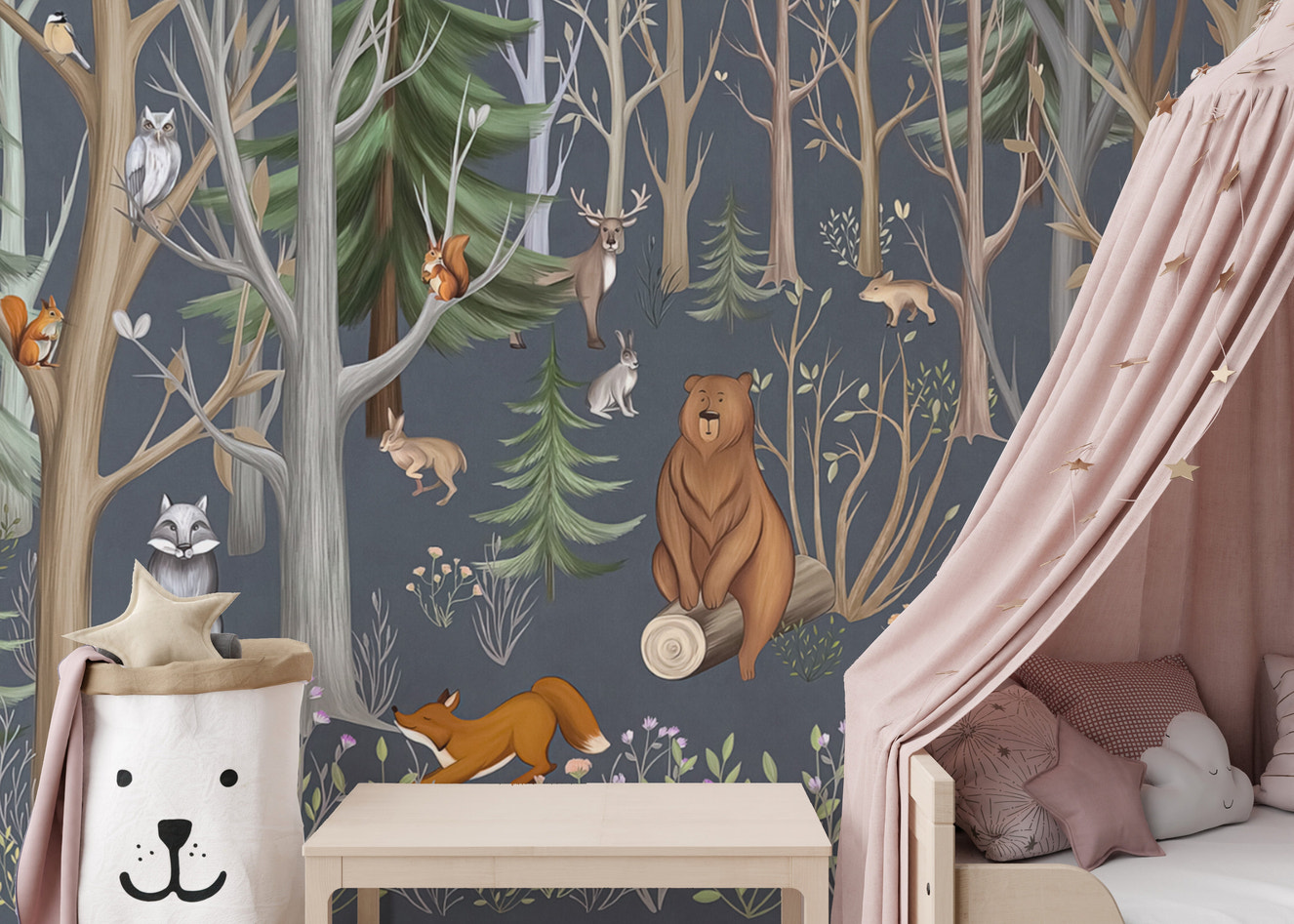 Harmony in the Forest Wall Mural
