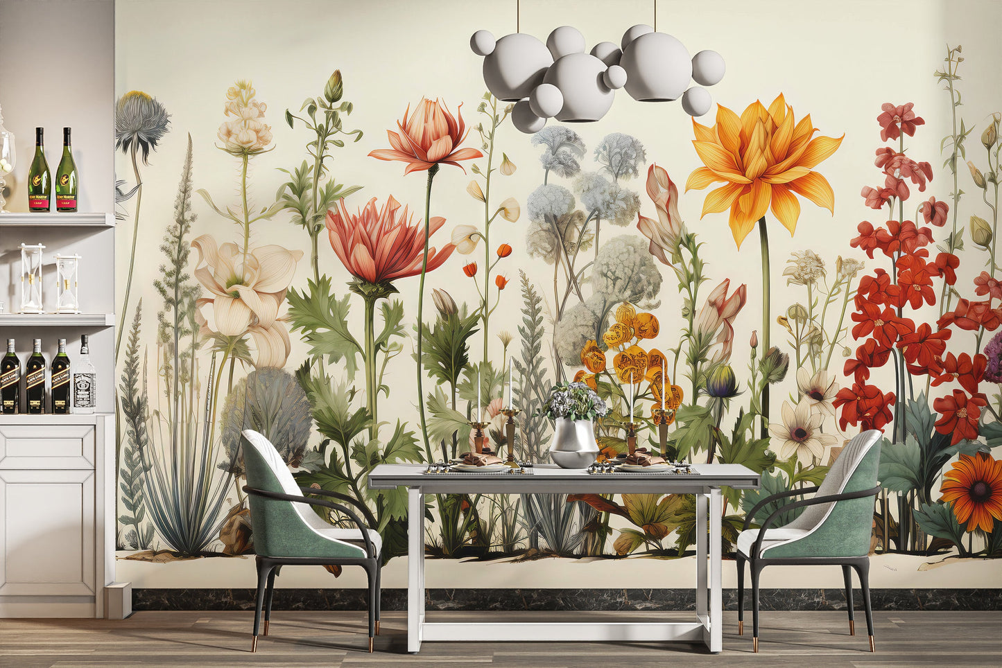 Flora Elegance Botanical Wallpaper - Giffywalls