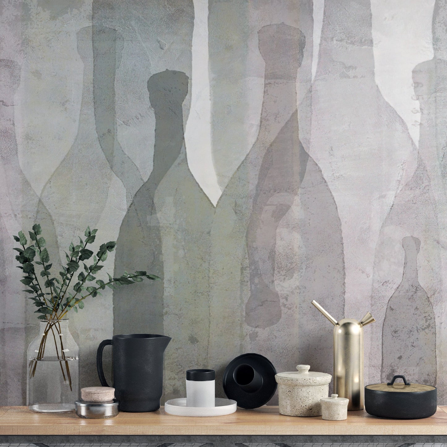 Artistic vineyard wallpaper with enchanting horizon details.
