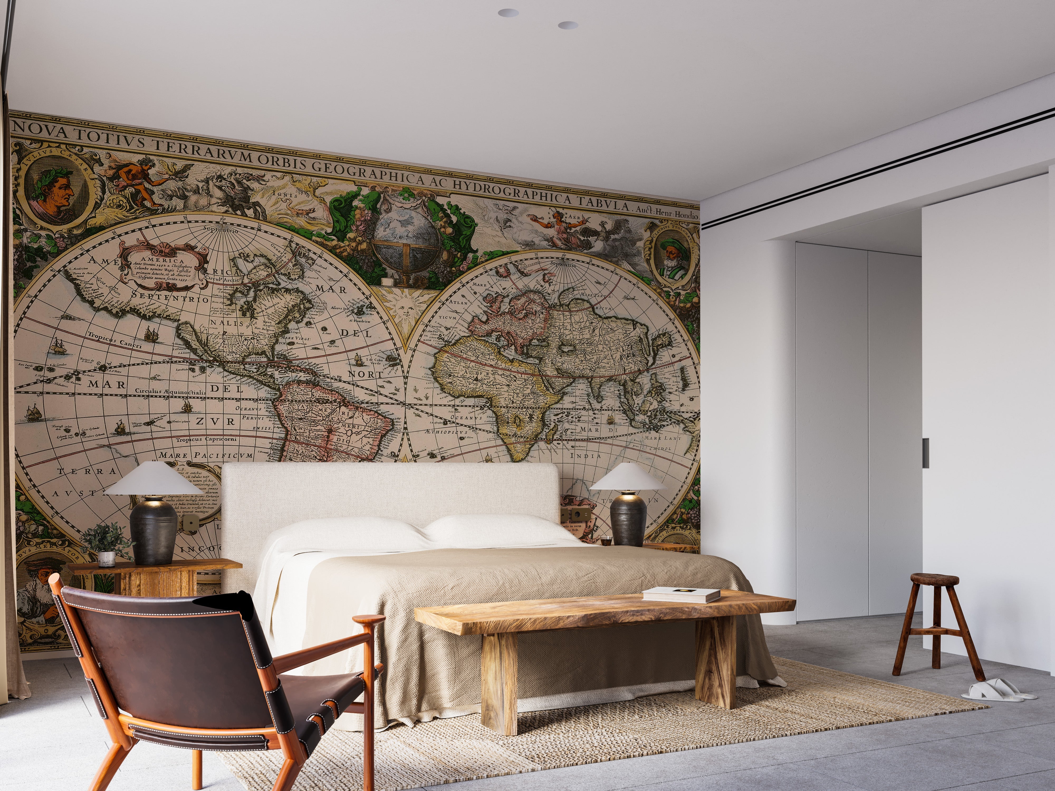 Old Vintage World Map Wallpaper murals - Giffywalls