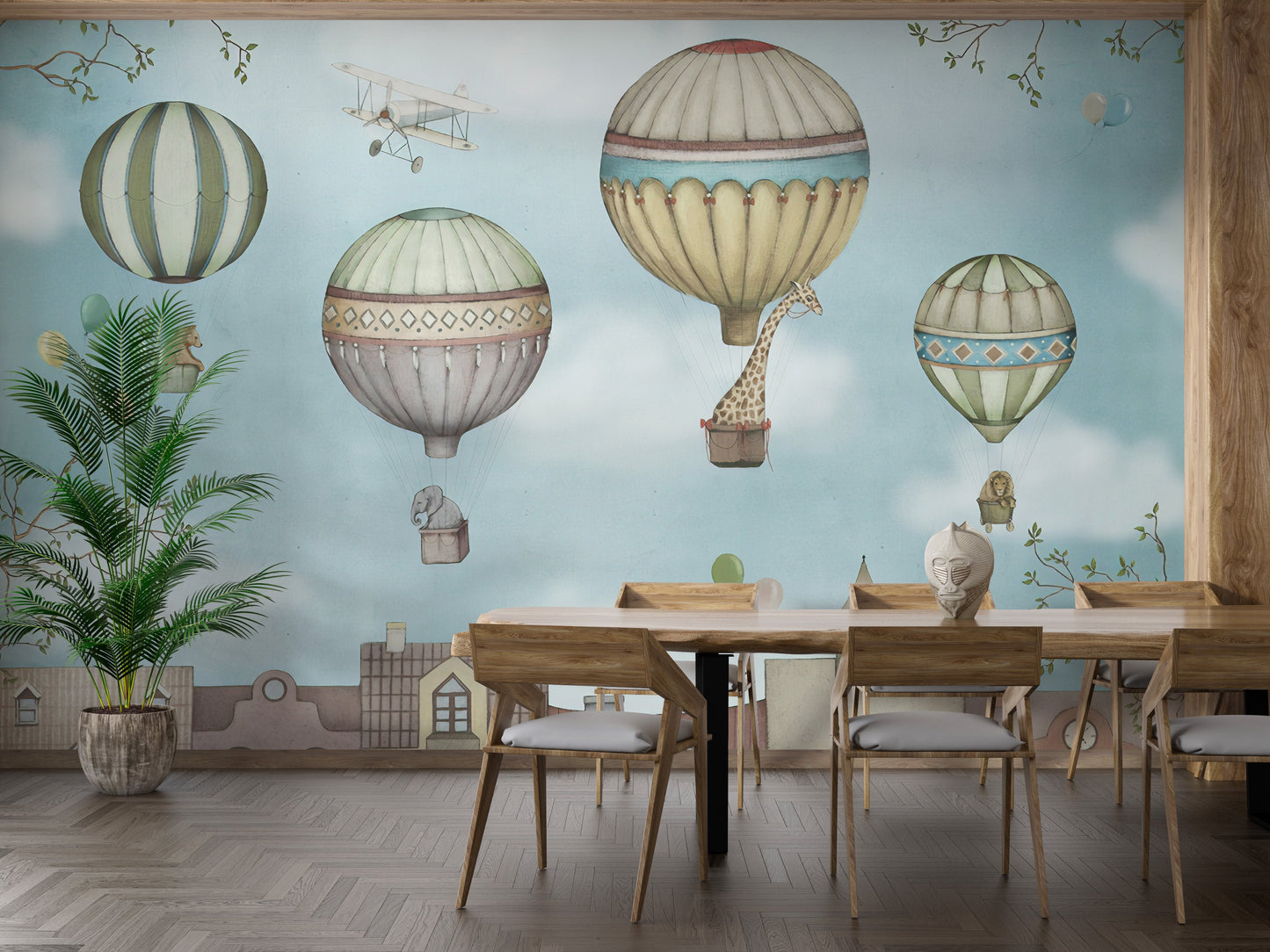 Kids Wonderland Balloons Wallpaper Murals - Giffywalls