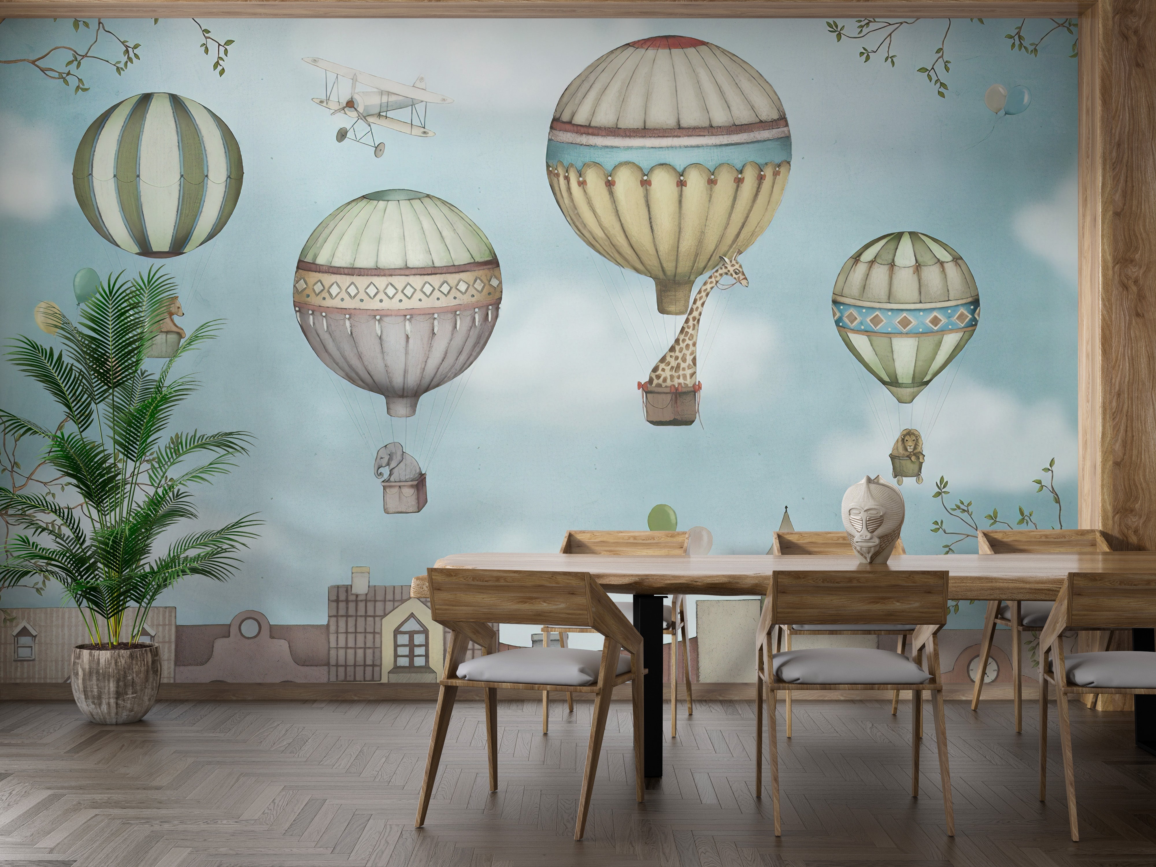 Kids Wonderland Balloons Wallpaper Murals - Giffywalls