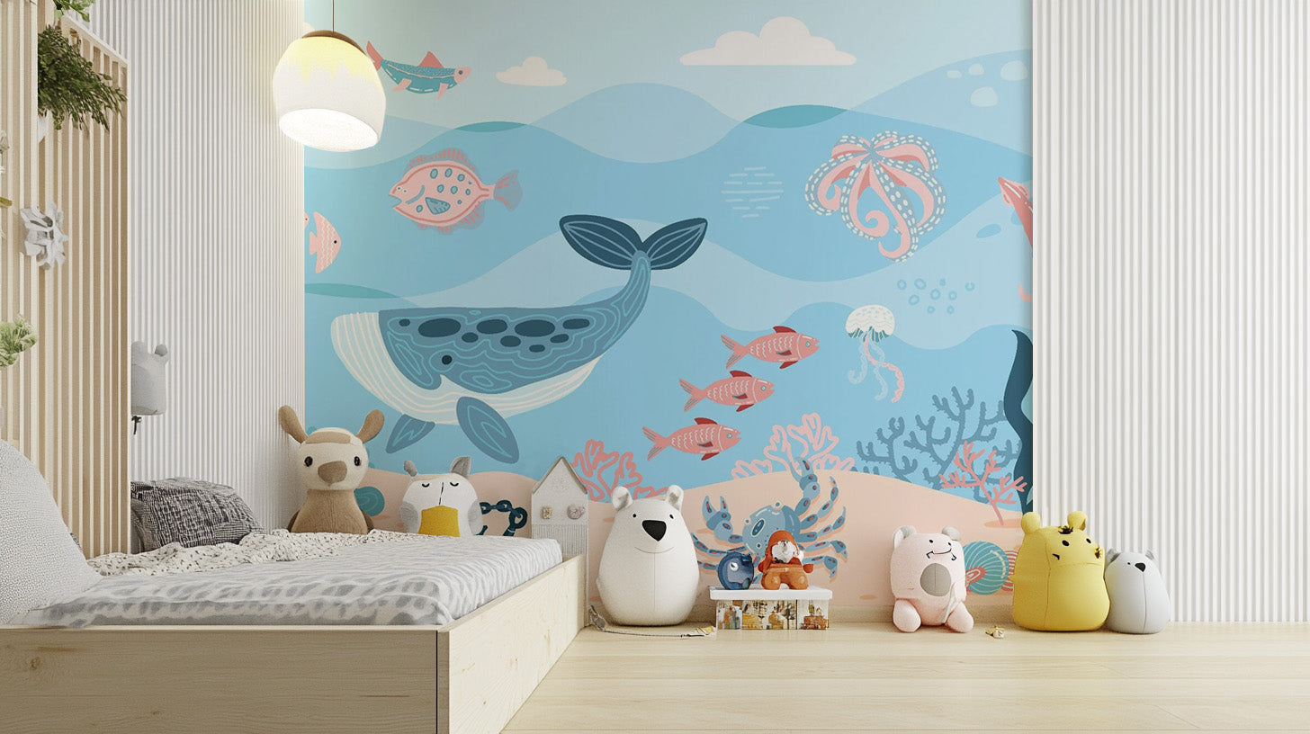 Underwater Fish Wallpaper Mural - Giffywalls