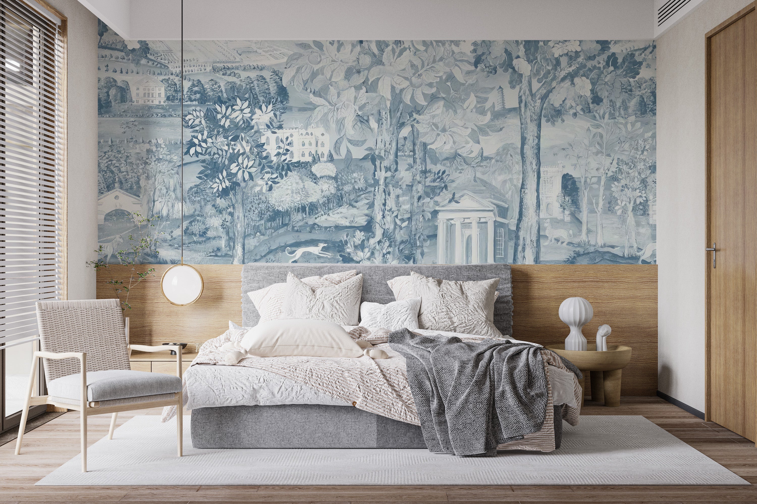 Sophisticated Blue Hues Wall Decor
