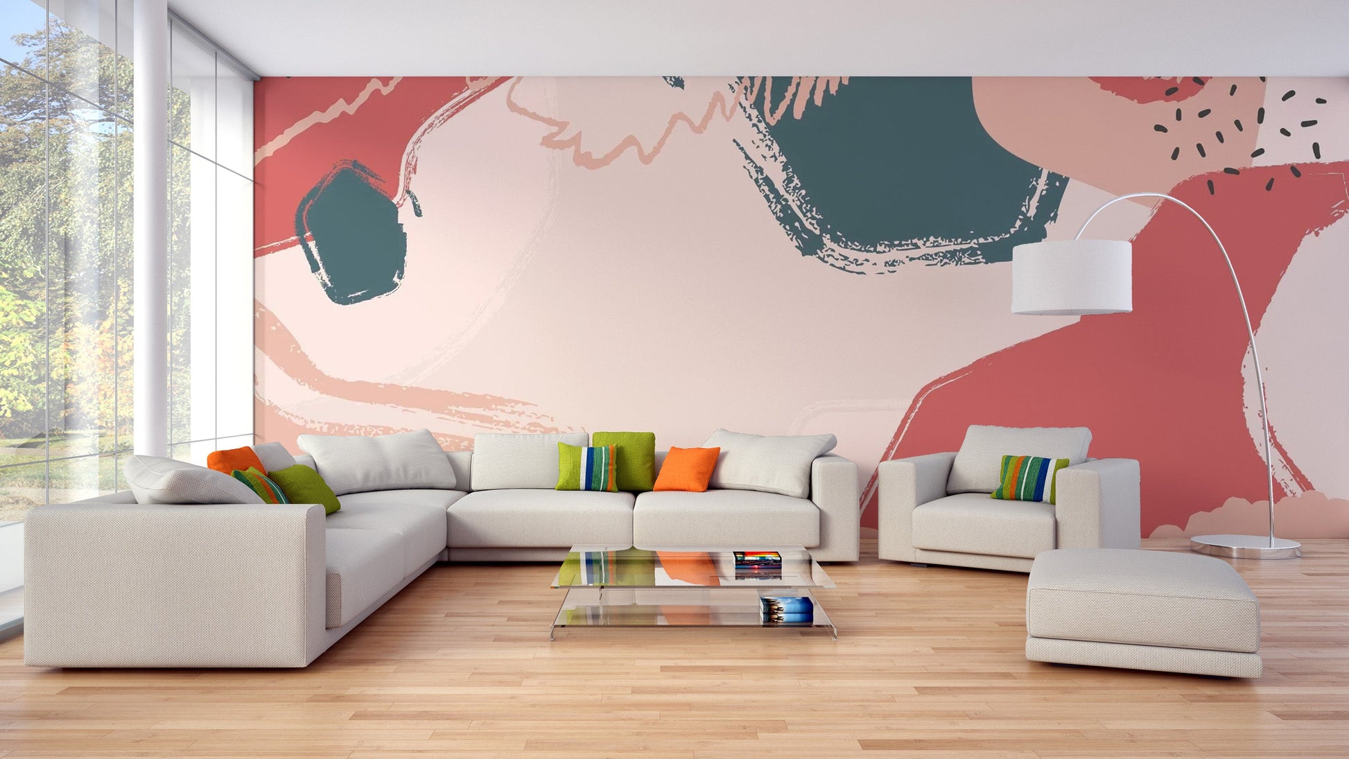 Color Stroke Wallpaper Mural