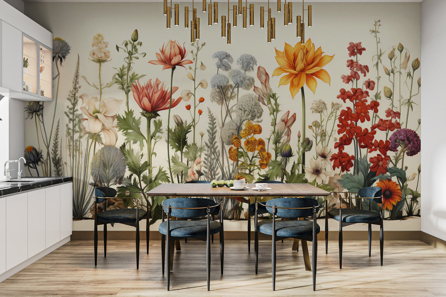 Botanical charm for stylish dining areas