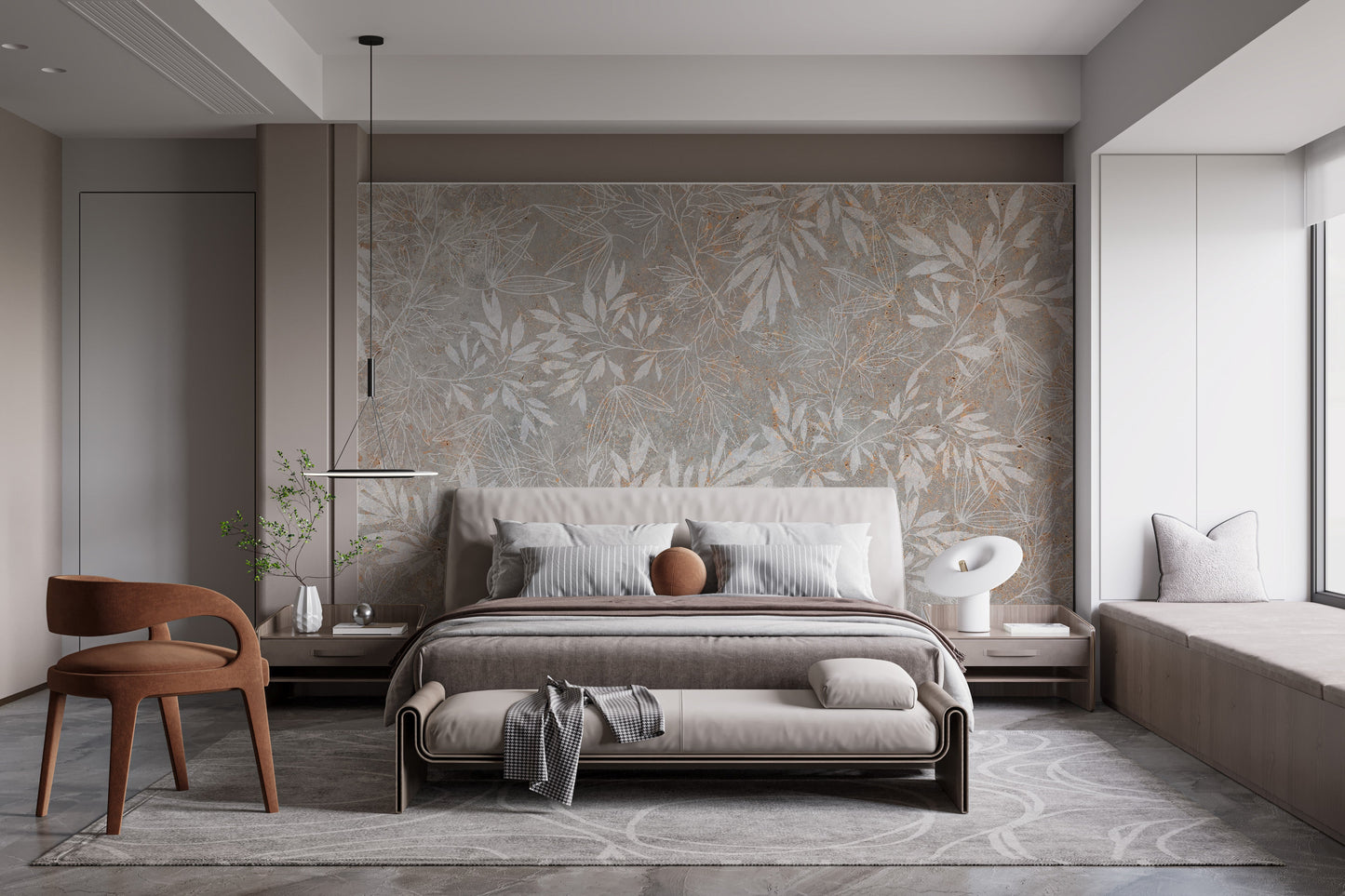 Vintage Floral Artwork Wallpaper Mural - Giffywalls