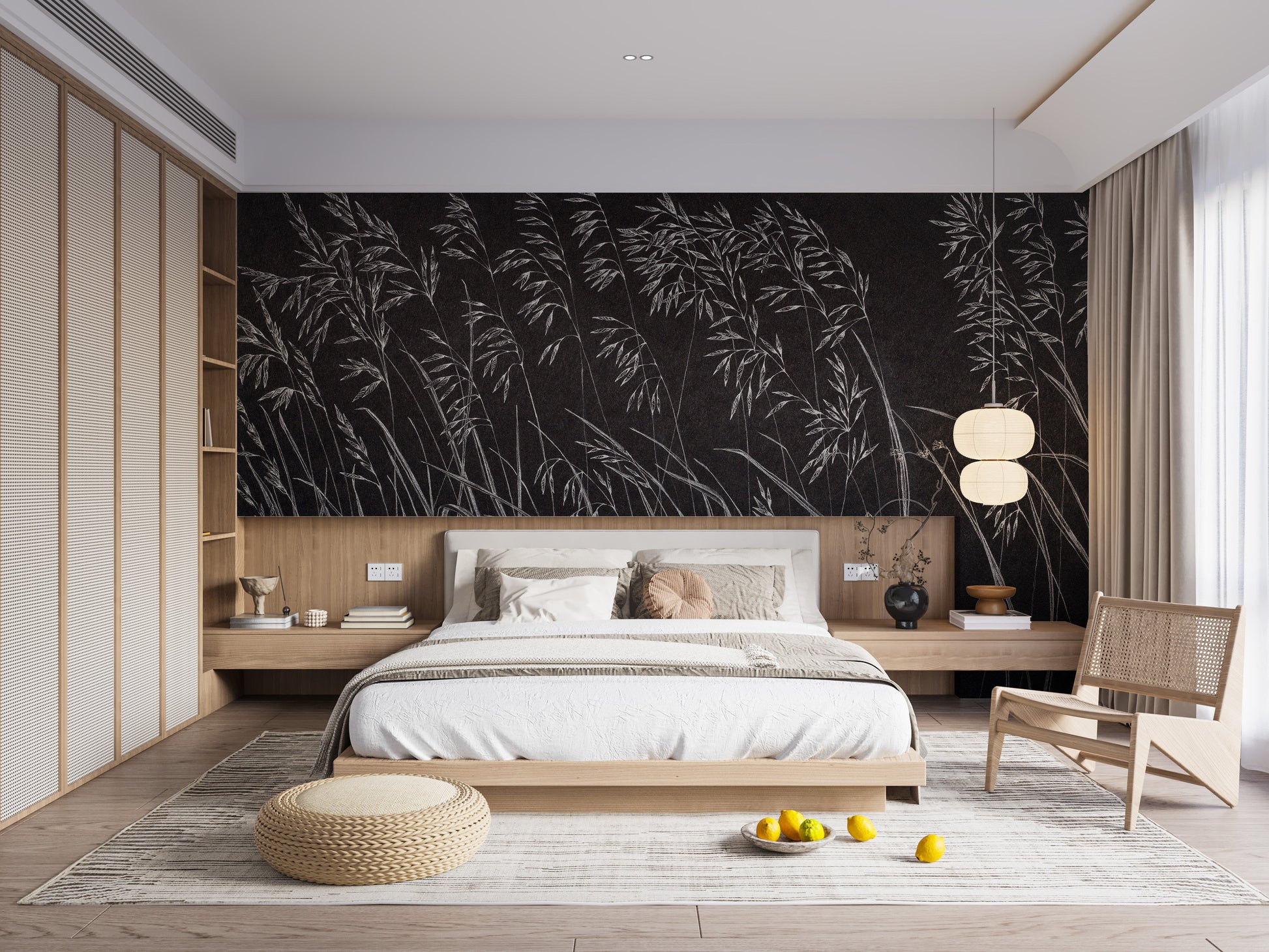 Dark Artistic Reeds Wallpaper Murals - Giffywalls