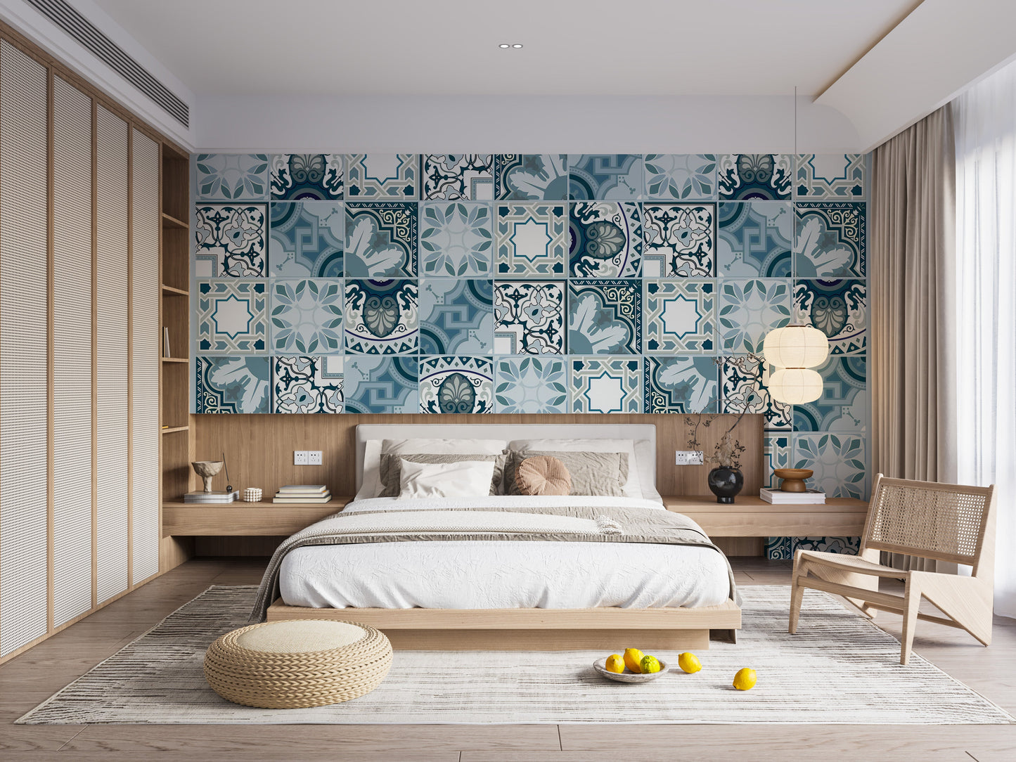 Marine Mosaic Wallpaper Murals - Giffywalls