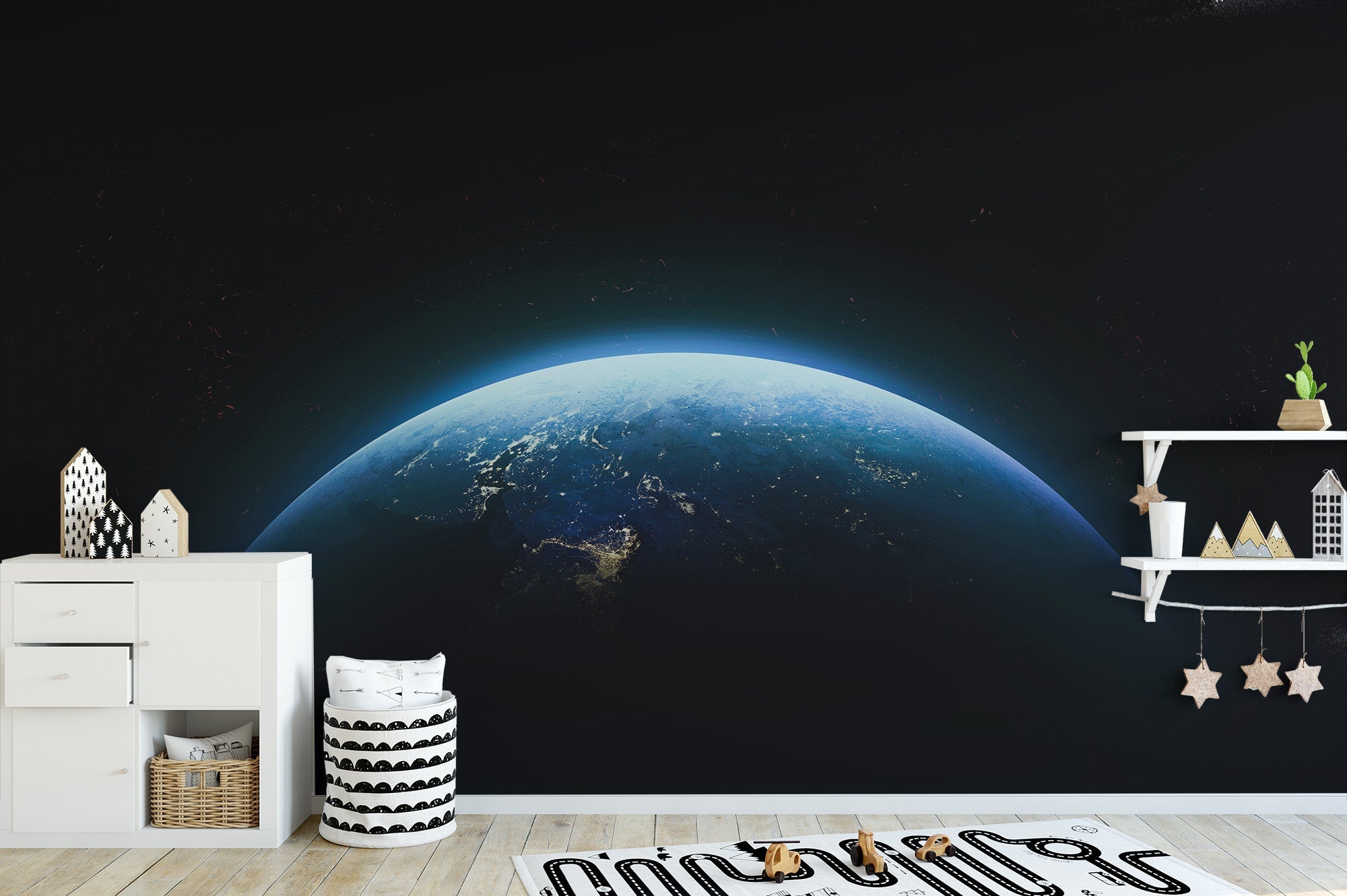 Earth From Space Wall Mural - Giffywalls