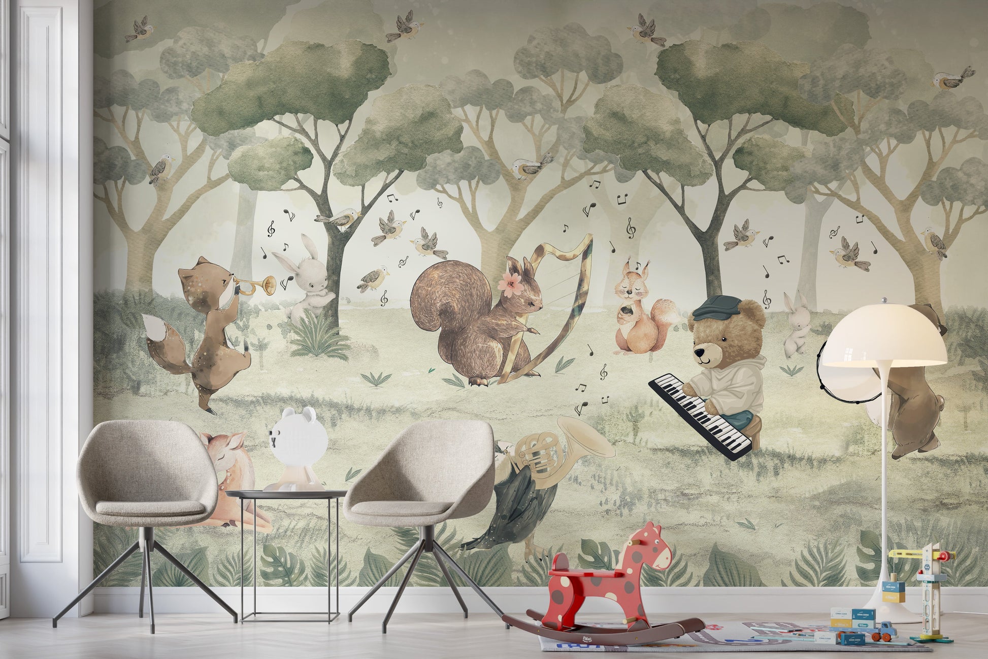 Whimsical Wildlife Concert Wallpaper - Giffywalls