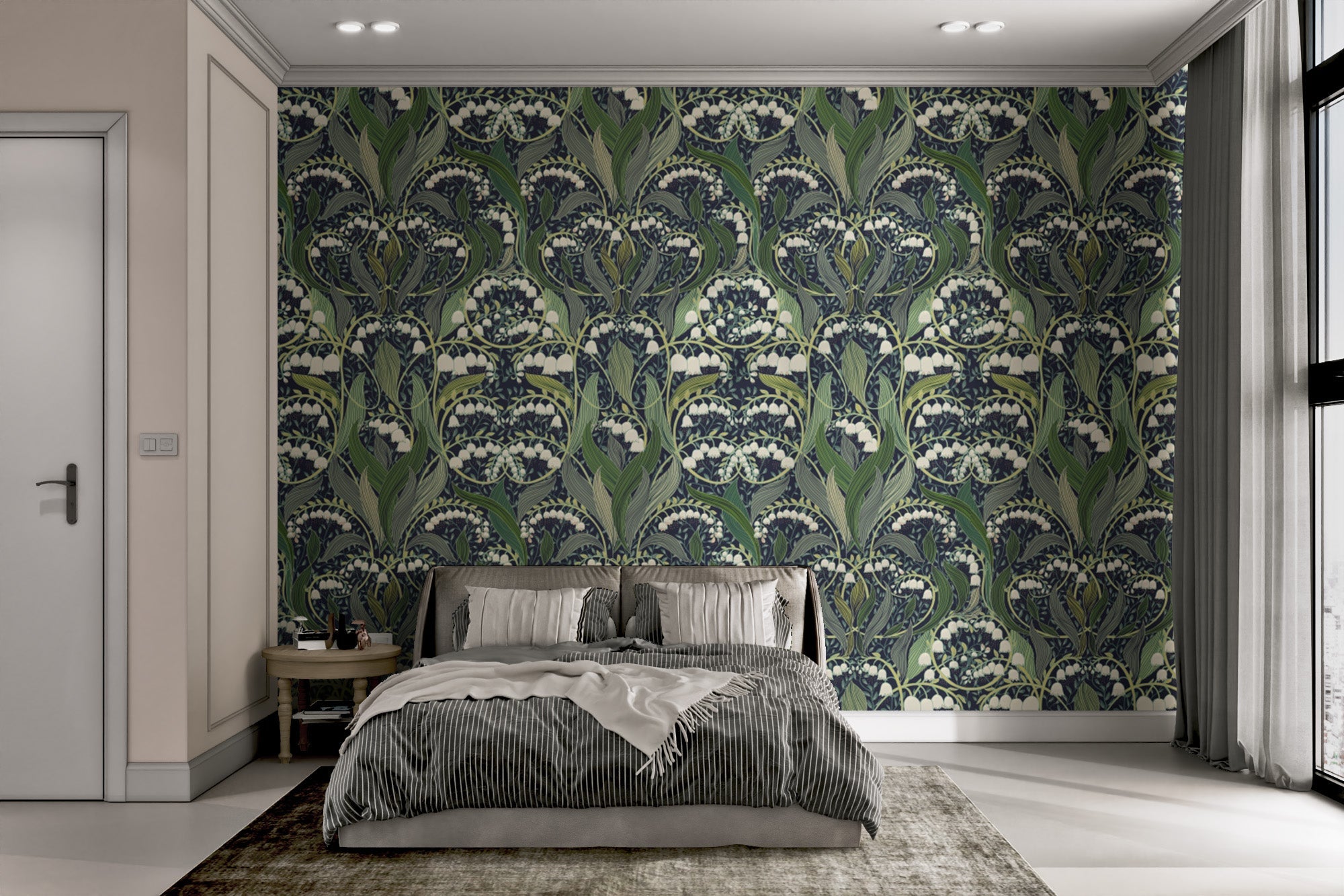 Stylish Victorian Valley wallpaper for elegant, classic interiors.
