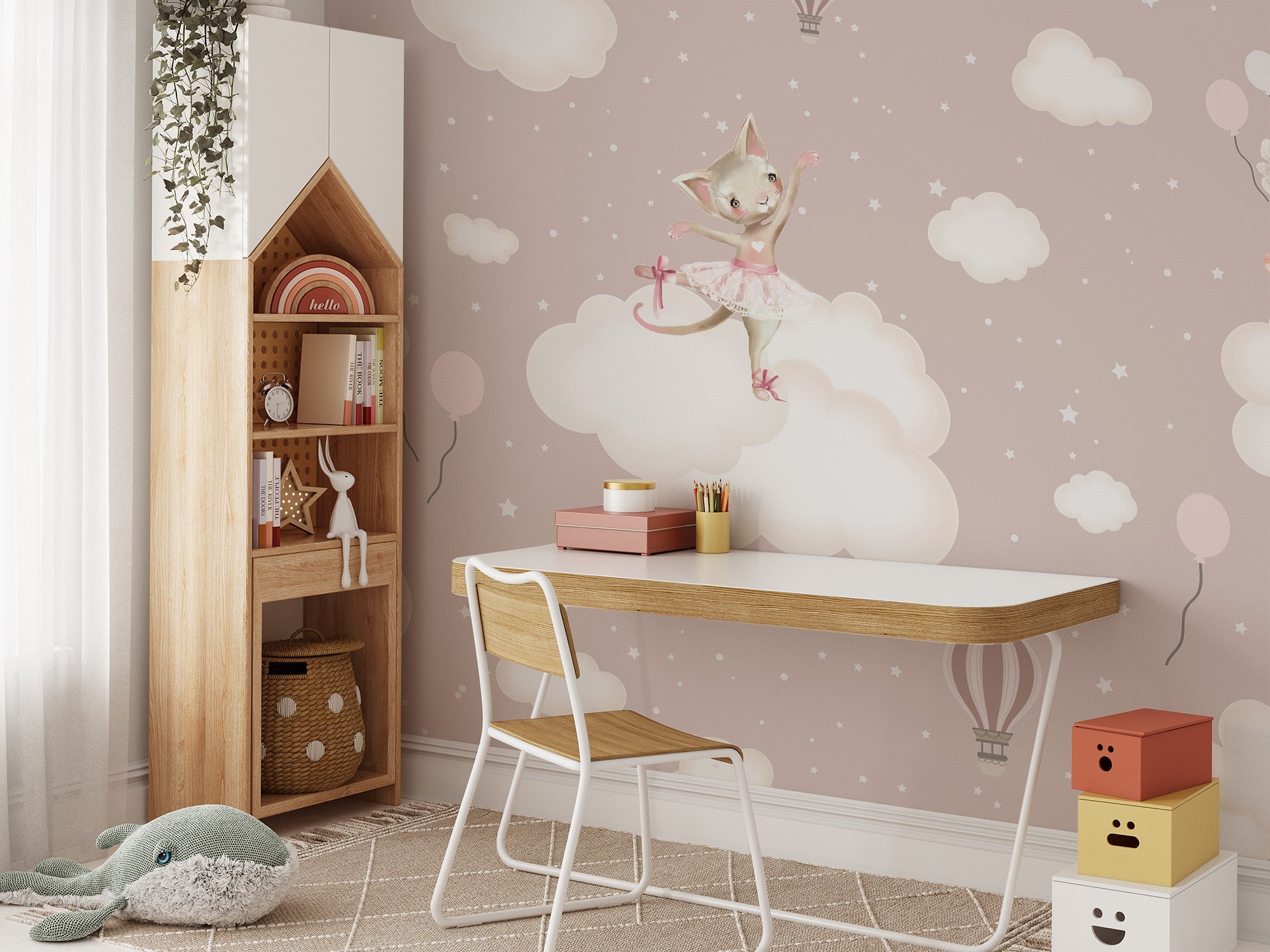 Enchanted Clouds Wall Mural - Giffywalls