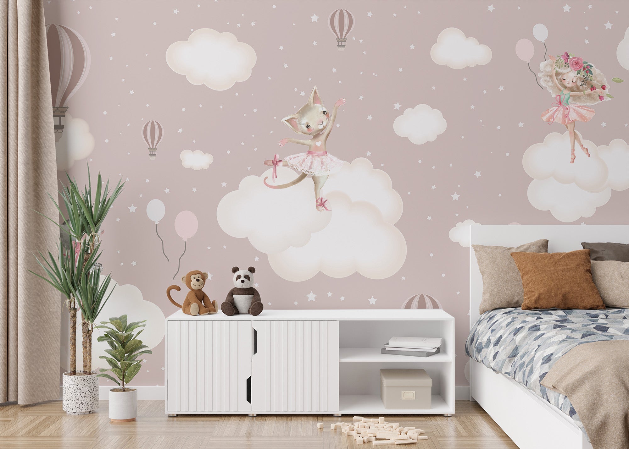 Enchanted Clouds Wall Mural - Giffywalls