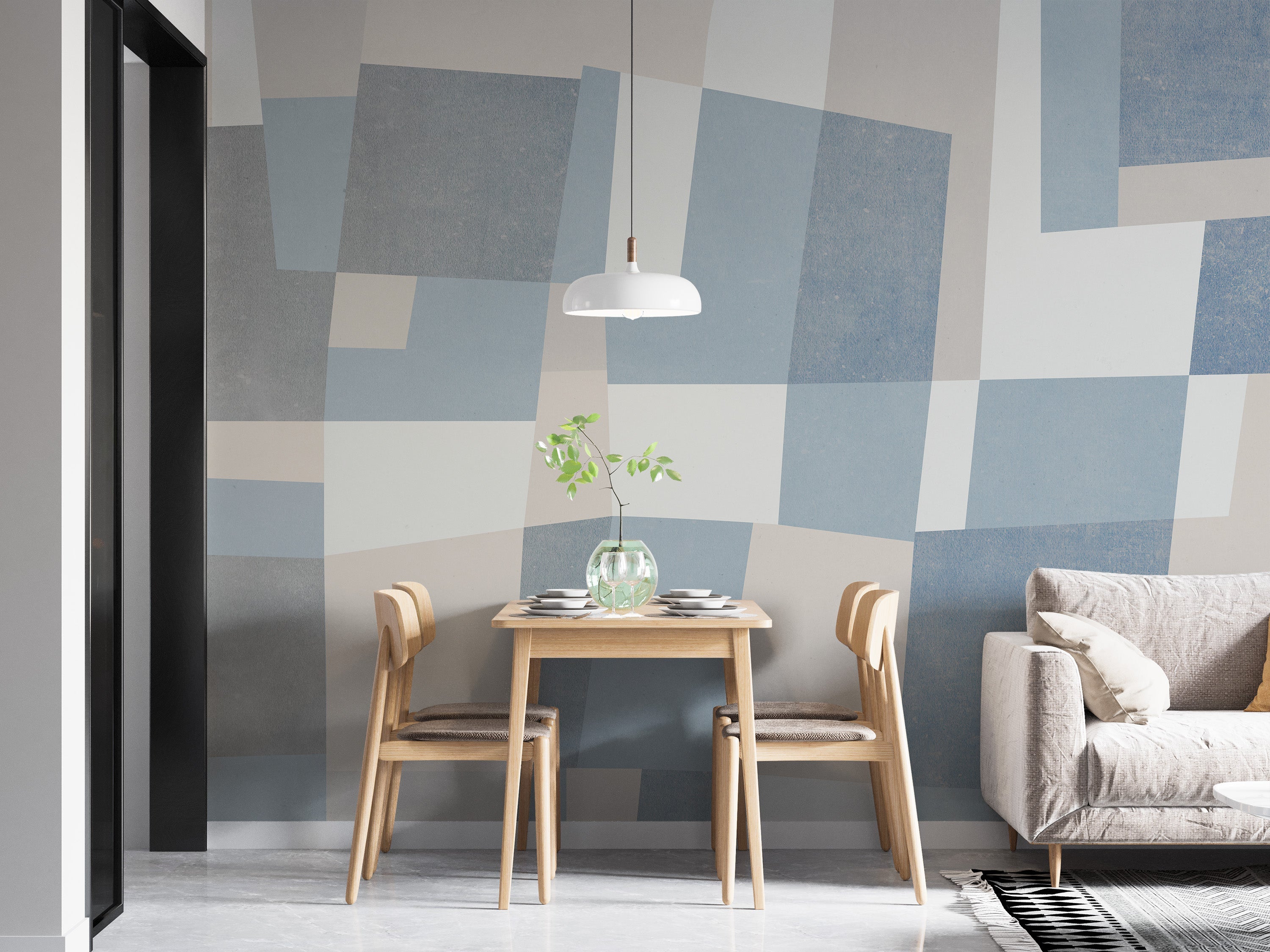 Abstract Cubist Wall Mural - Giffywalls