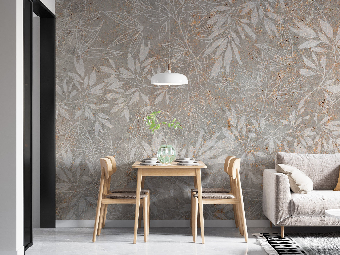 Vintage Floral Artwork Wallpaper Mural - Giffywalls