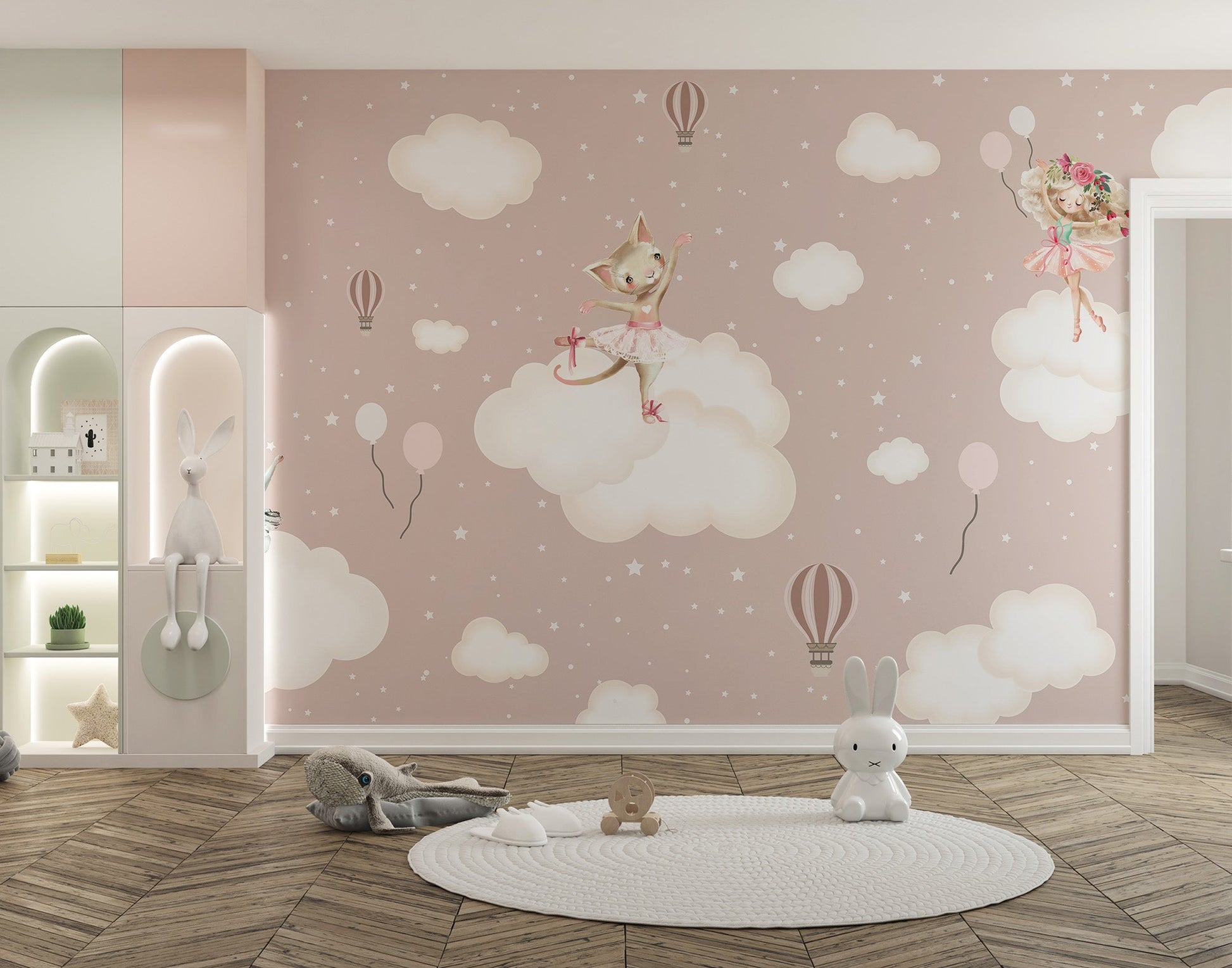 Enchanted Clouds Wall Mural - Giffywalls