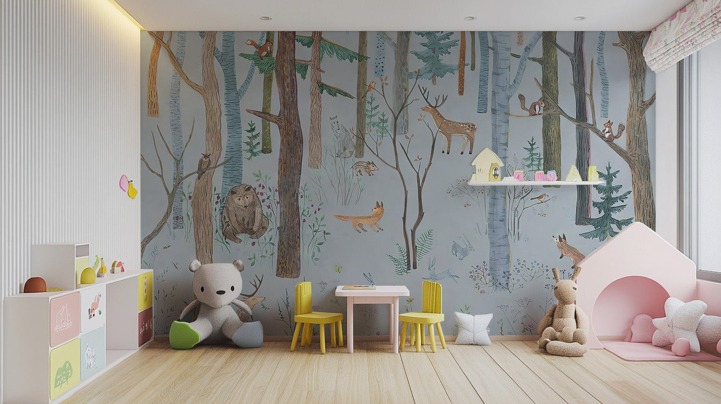 Mystical Wildlife Wallpaper Mural - Giffywalls