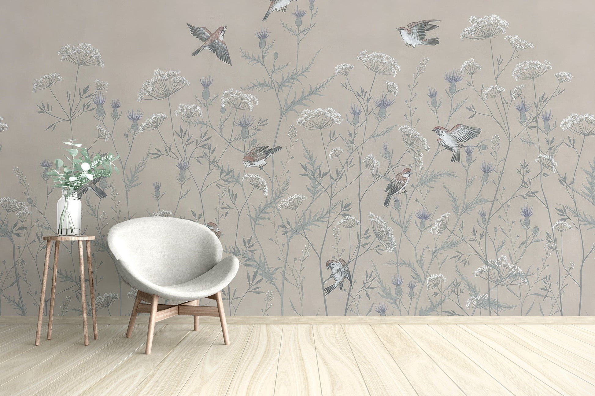 Enchanted Aviary Ballet Mural - Giffywalls