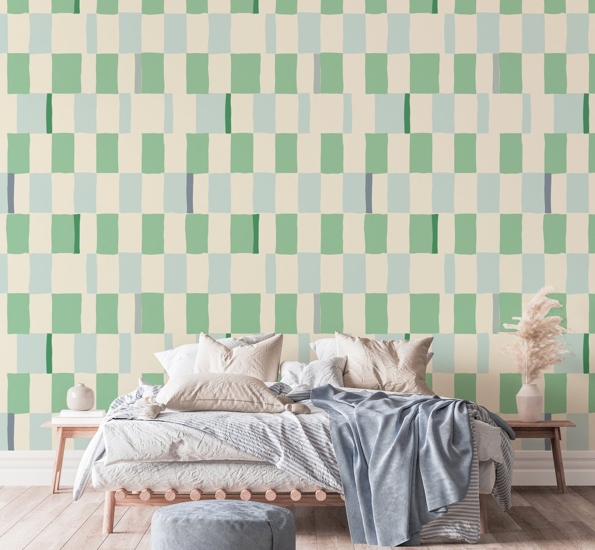 Lush verdant breeze wallpaper with a calming green palette.
