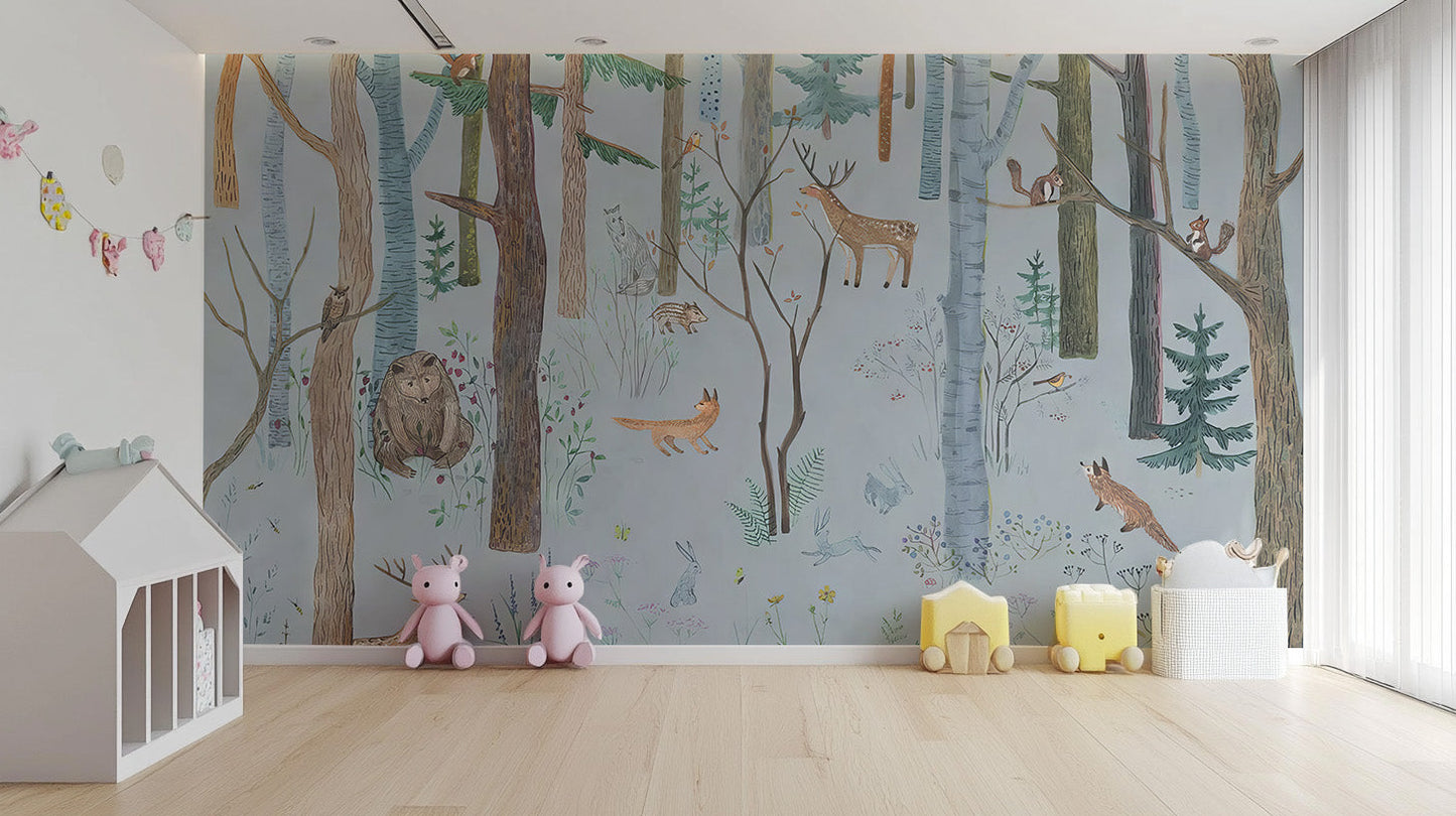 Mystical Wildlife Wallpaper Mural - Giffywalls