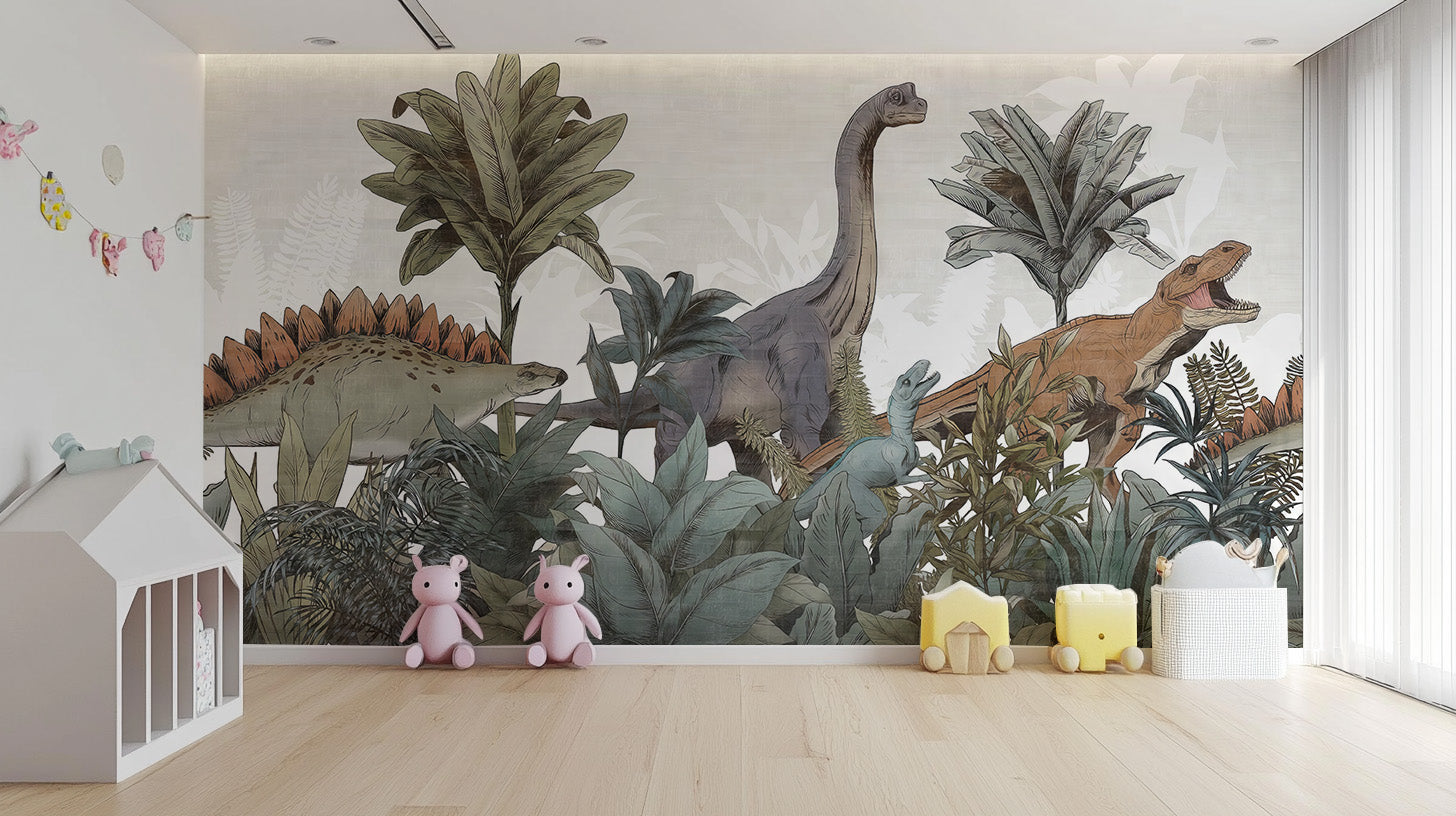 Jurassic Journey Wall Mural - Giffywalls