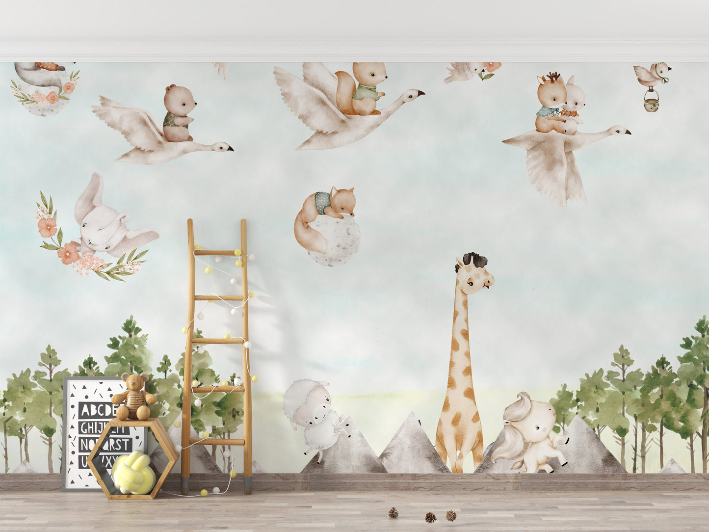 Whimsy meets nature in Enchanted Creatures Mural