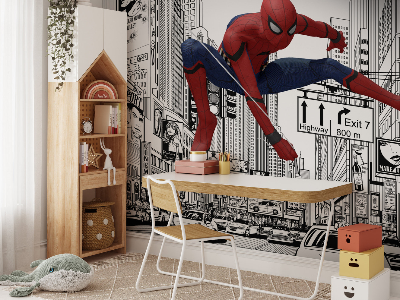 Spider-Man Action Wall Mural
