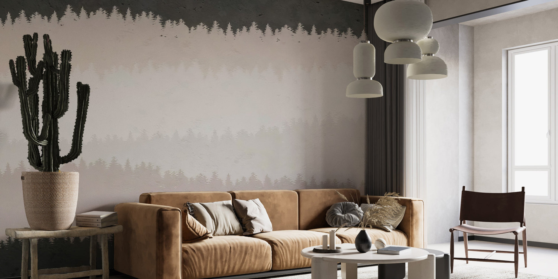 Shaded Timber Illusion Wall Mural - Giffywalls