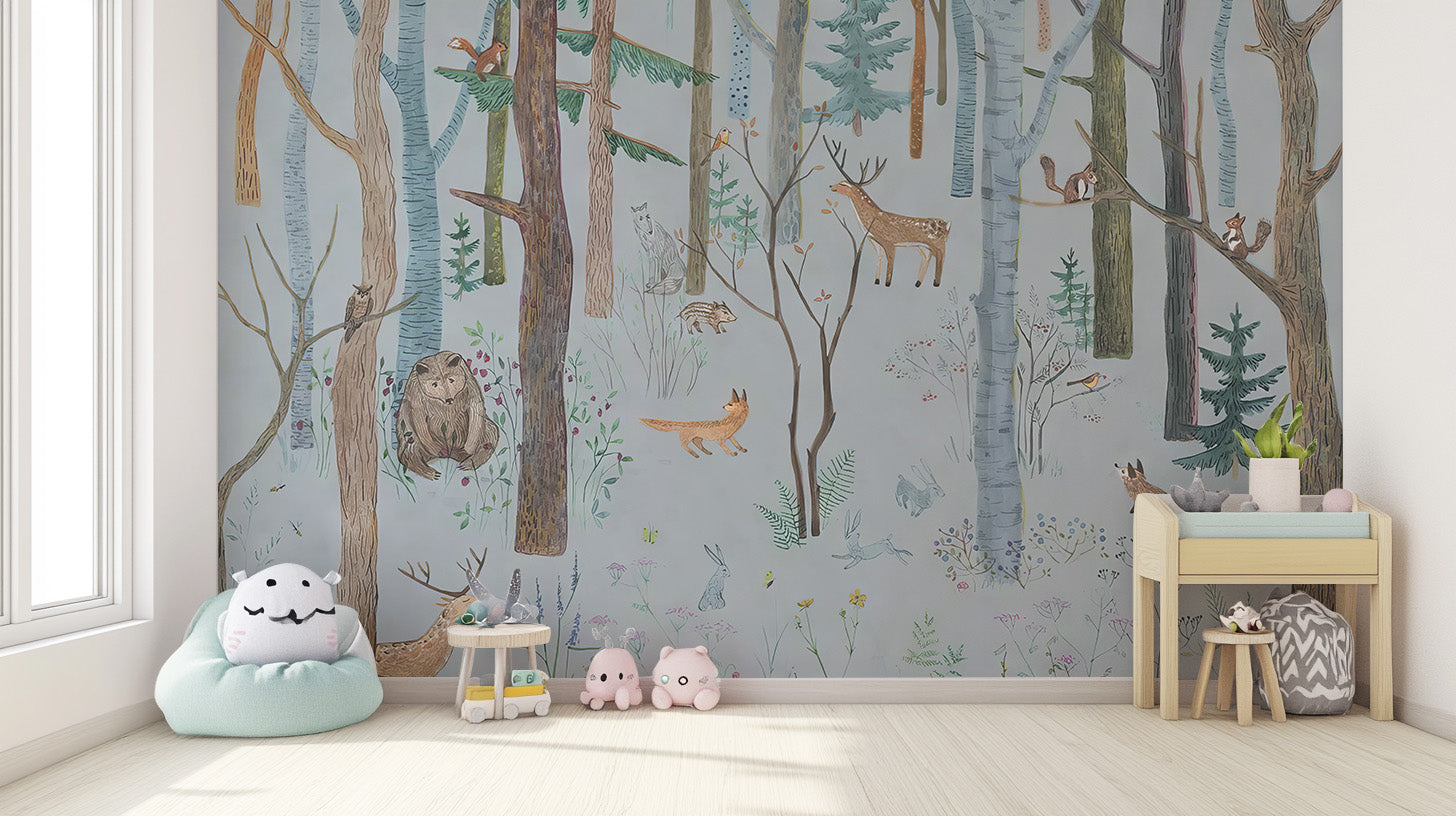 Mystical Wildlife Wallpaper Mural - Giffywalls