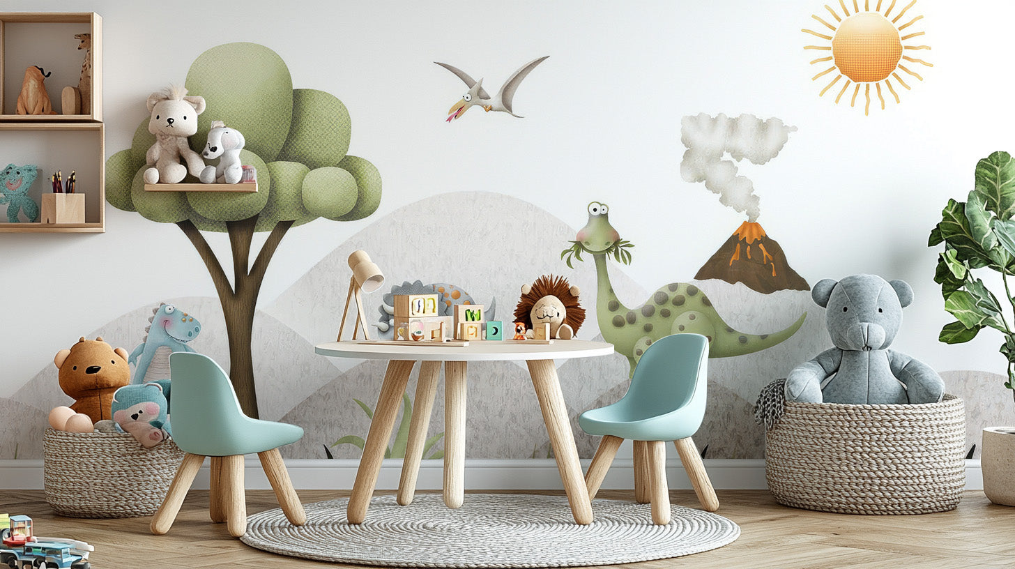 Tiny Saurus wallpaper sparks kids play area fun