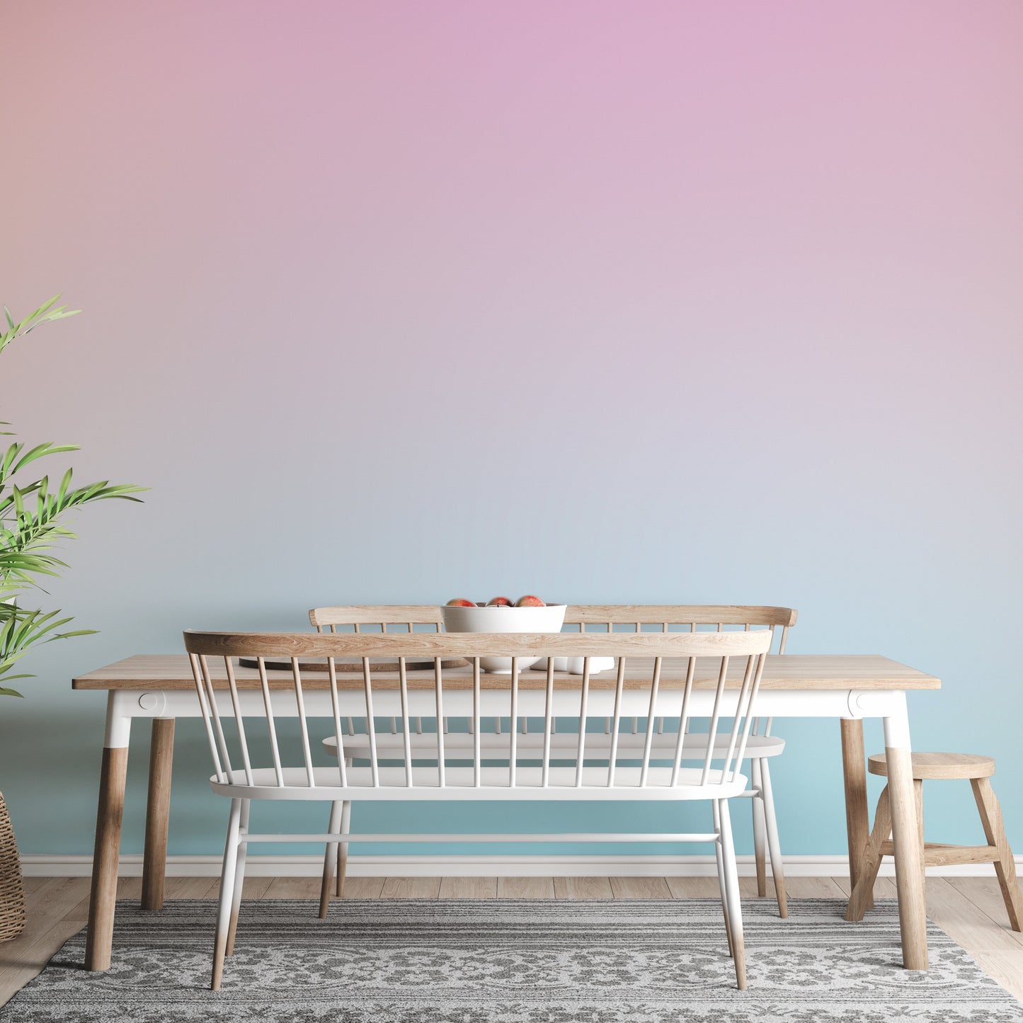 Soft Pastel Sky Gradient Wallpaper Mural - Giffywalls