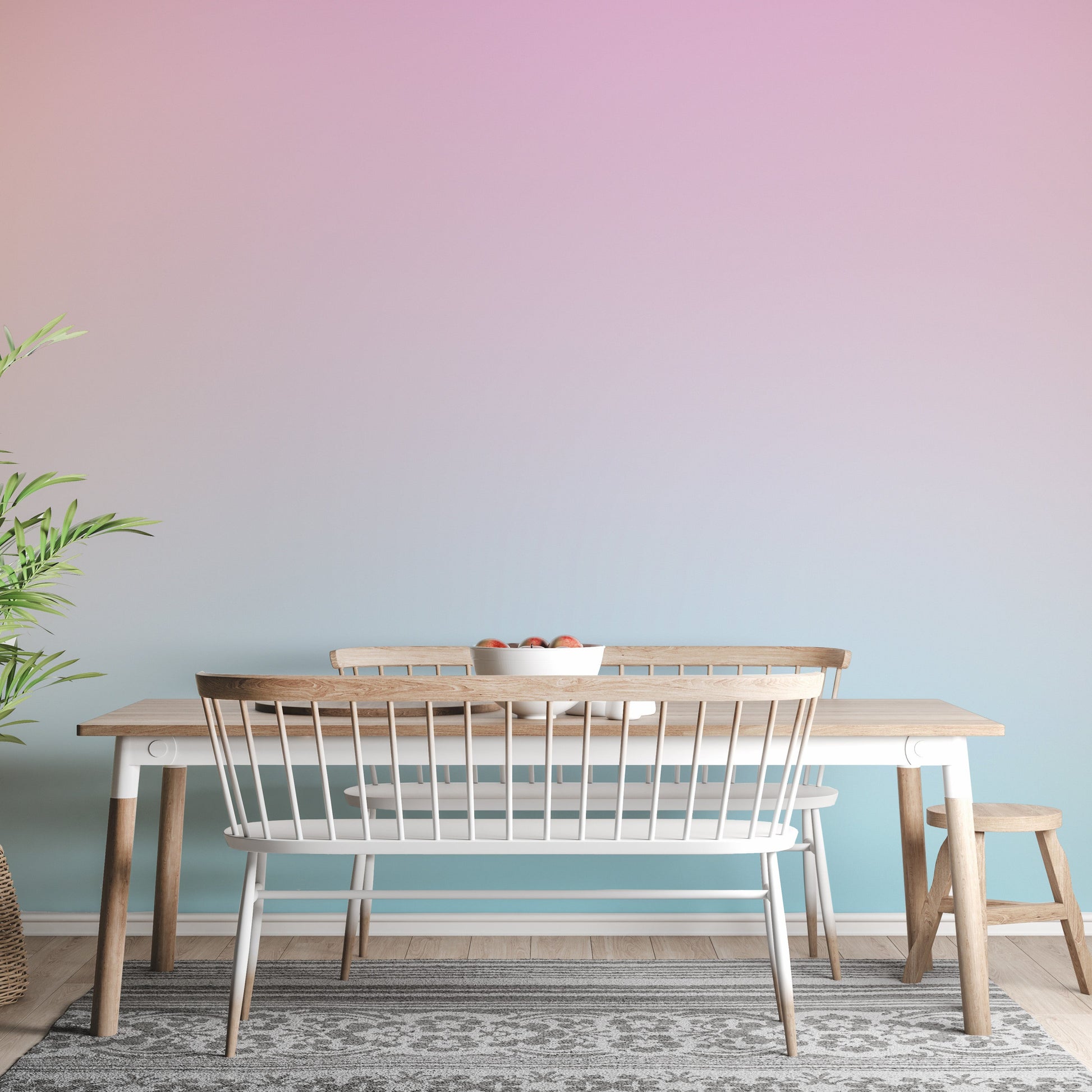 Soft Pastel Sky Gradient Wallpaper Mural - Giffywalls