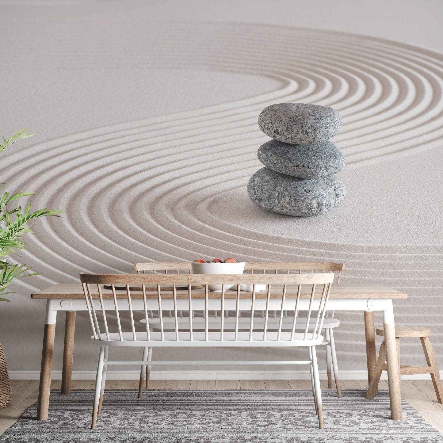 Zen Garden Stones Balance Wall Mural - Giffywalls