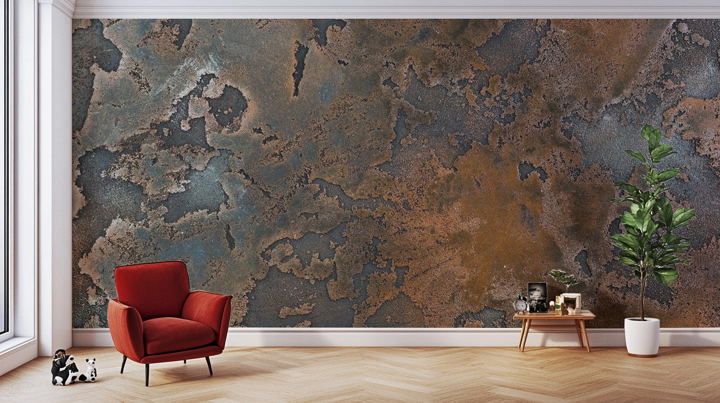 Rusty Metal Wallpaper Mural - Giffywalls