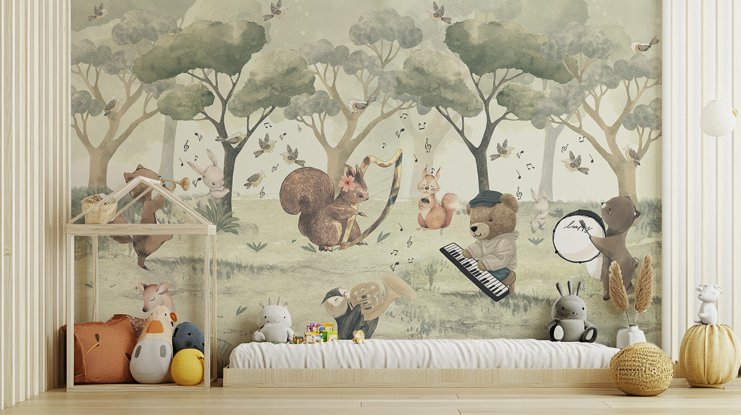 Whimsical Wildlife Concert Wallpaper - Giffywalls