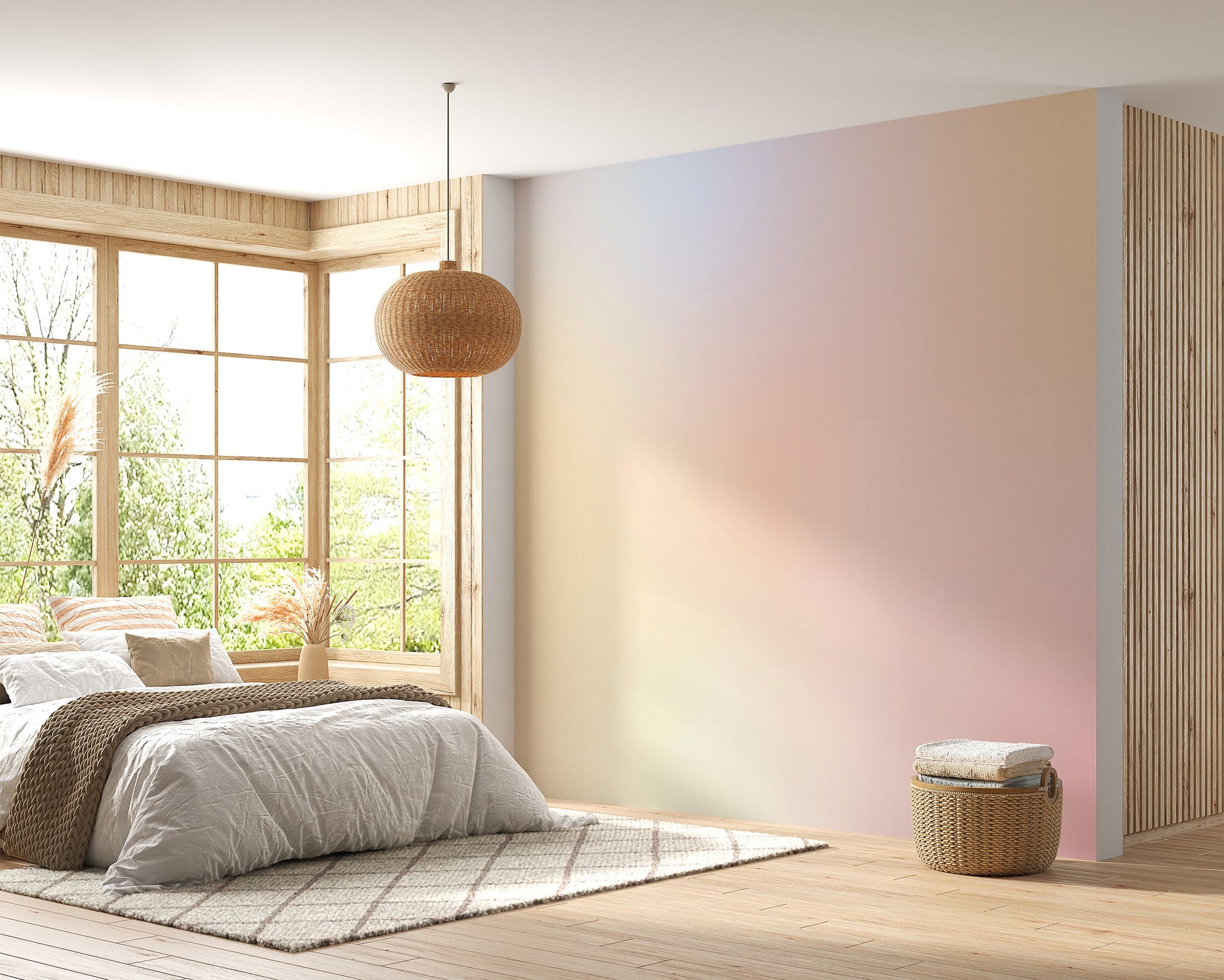 Rainbow Ombre Wallpaper Mural - Giffywalls