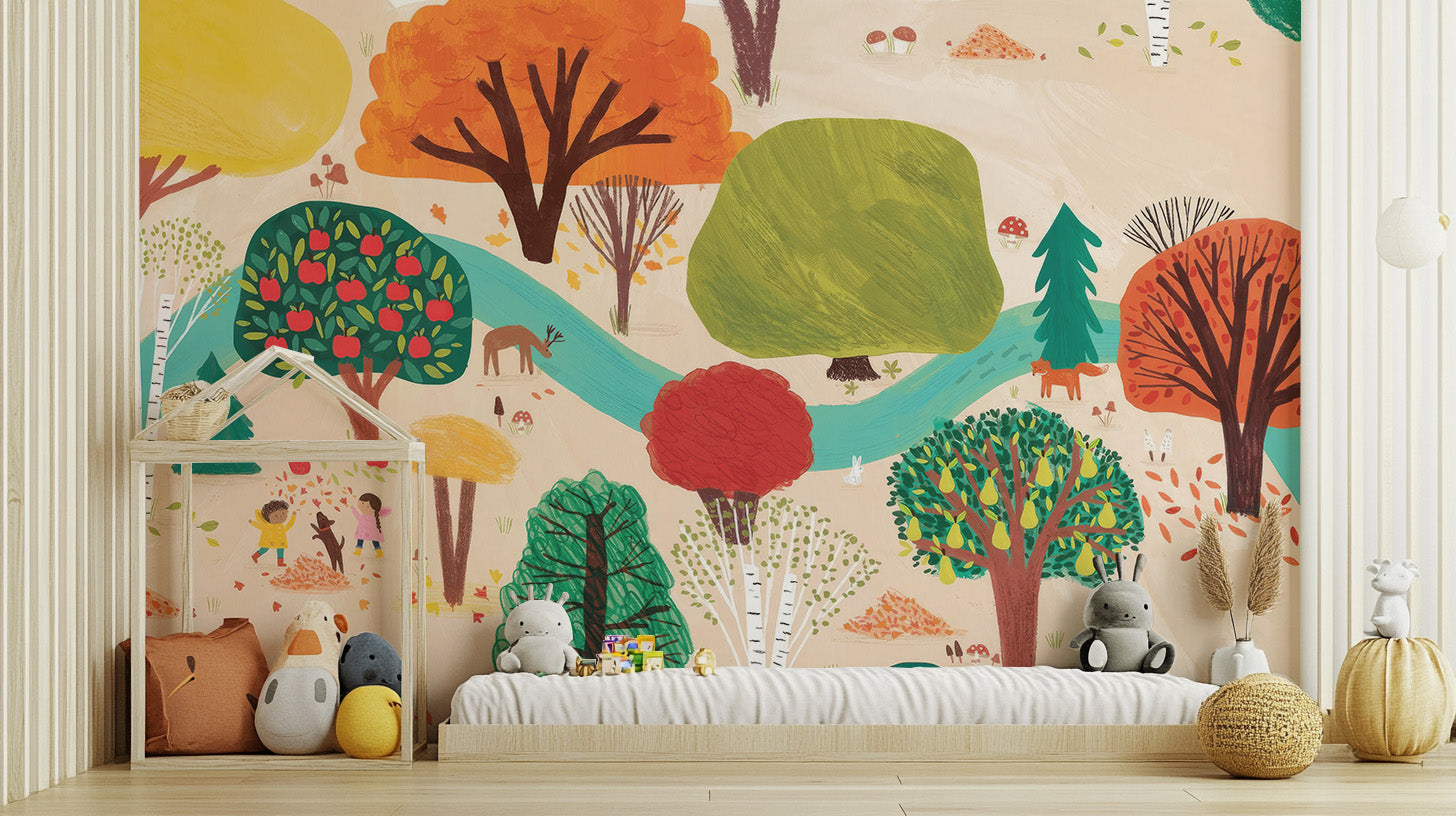 Storybook Trees Wall Mural - Giffywalls