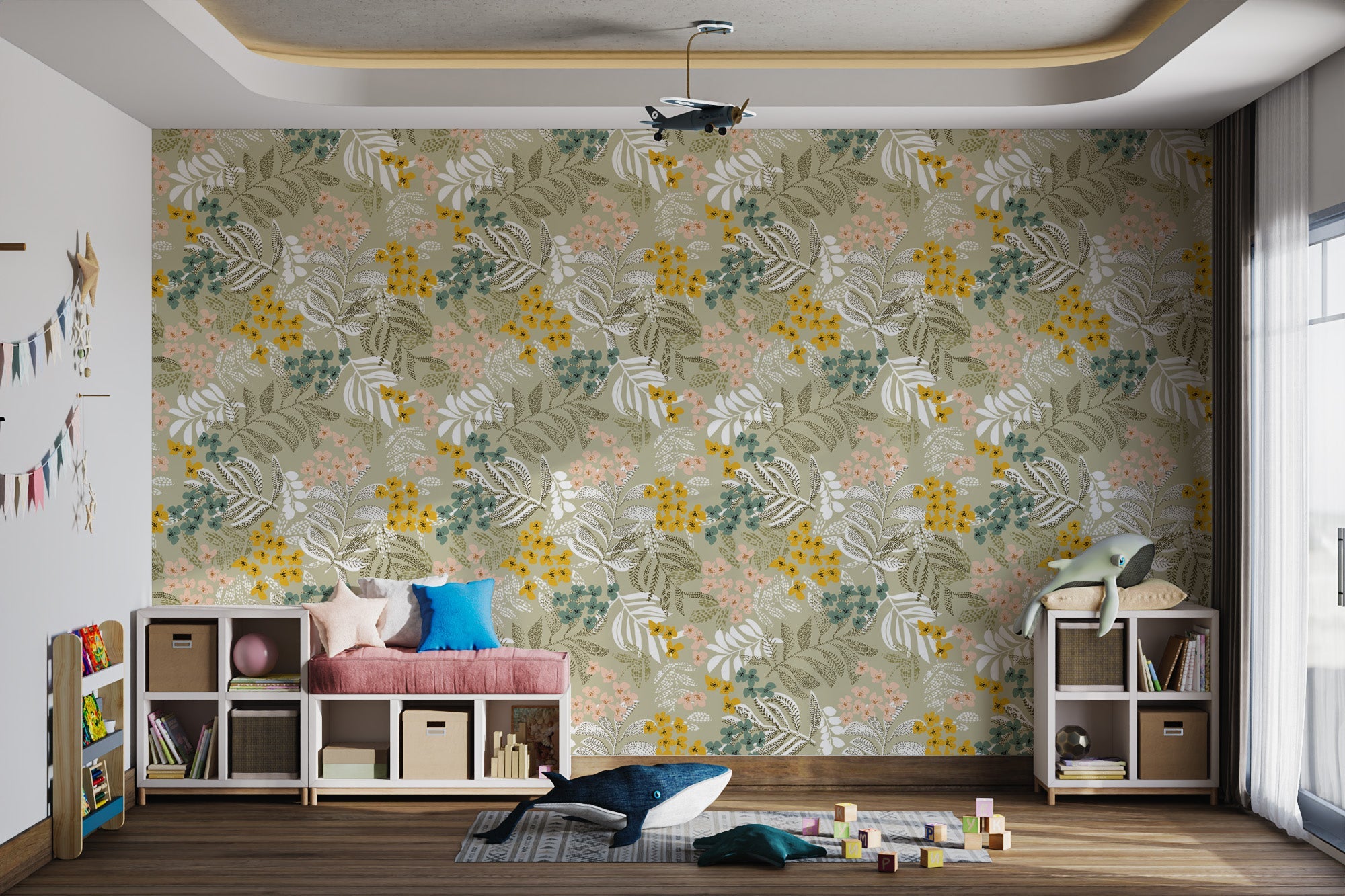 Botanical Harmony Wallpaper Mural
