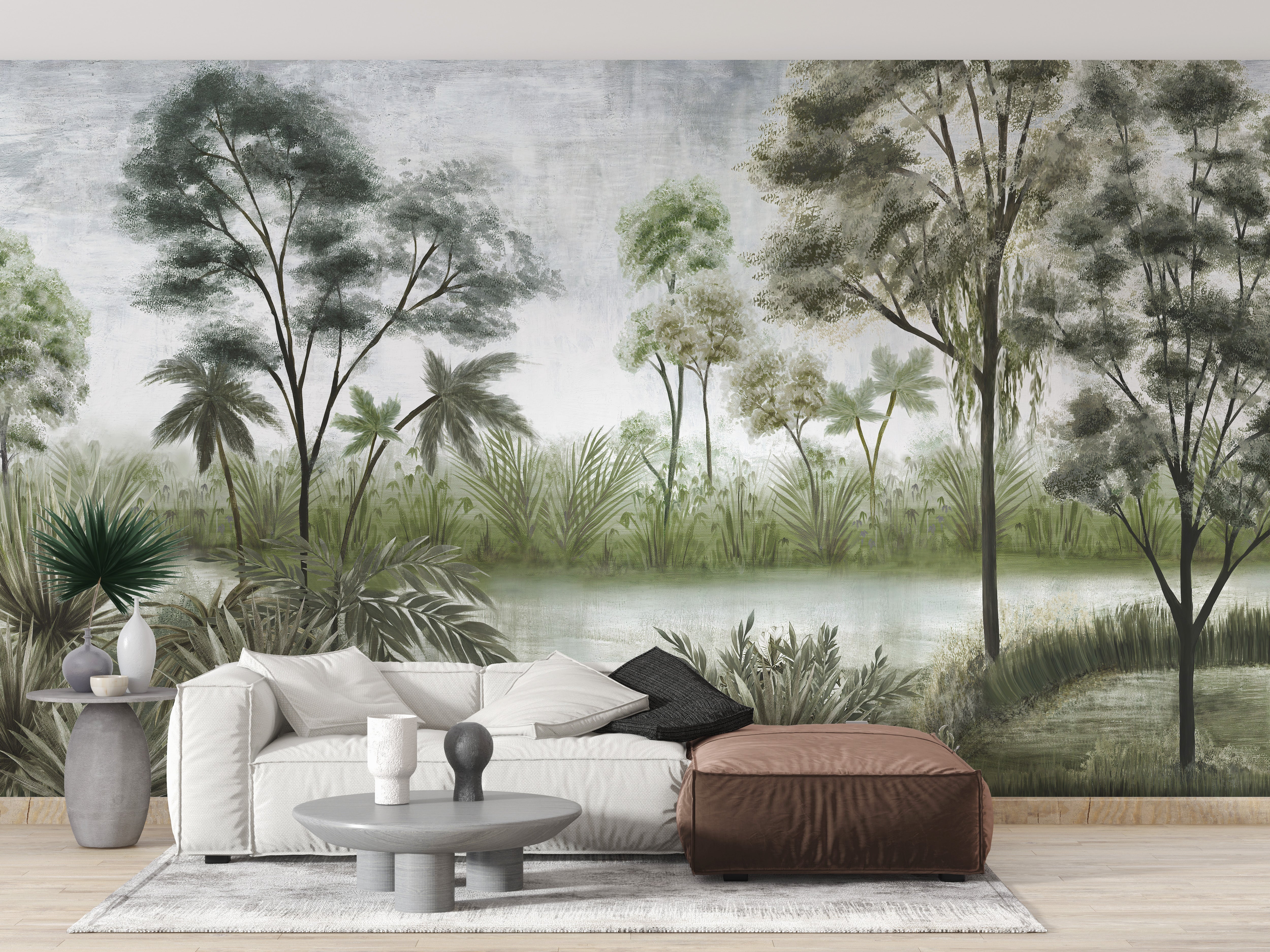 Mystic Forest Dining Room Wallpaper Mural - Giffywalls