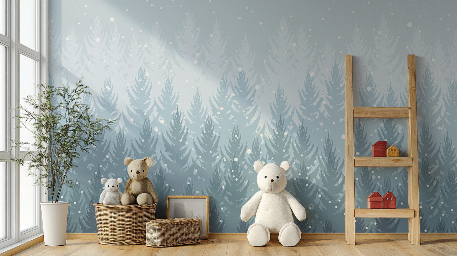 Winter Pines Forest Wallpaper - Giffywalls