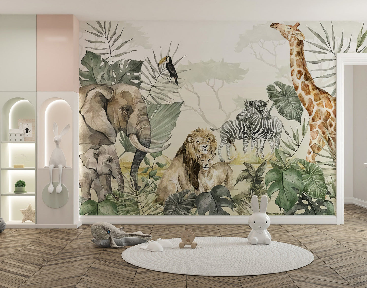 Tropical Wildlife Wallpaper for Renters