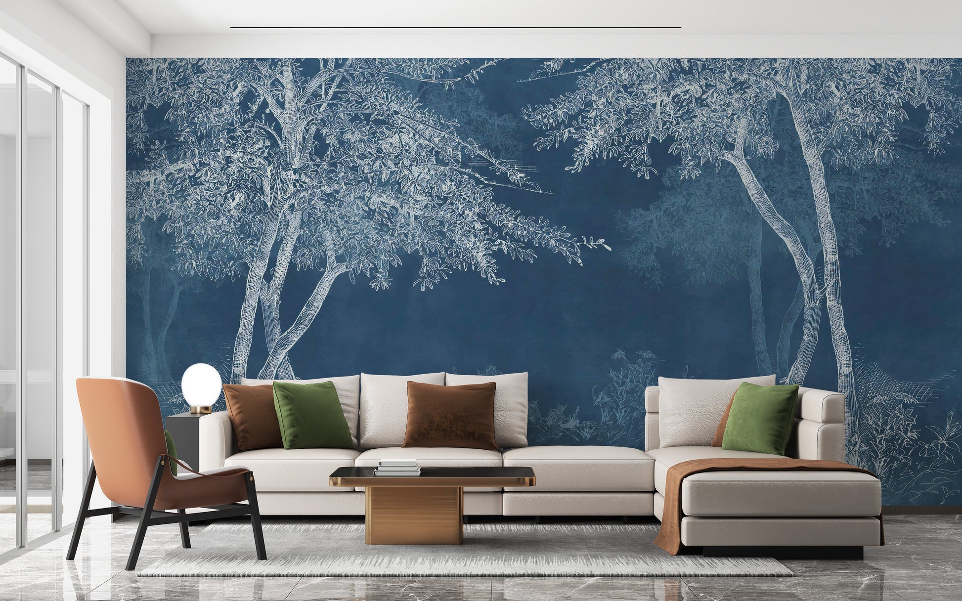 Blue Woods Wallpaper Murals - Giffywalls