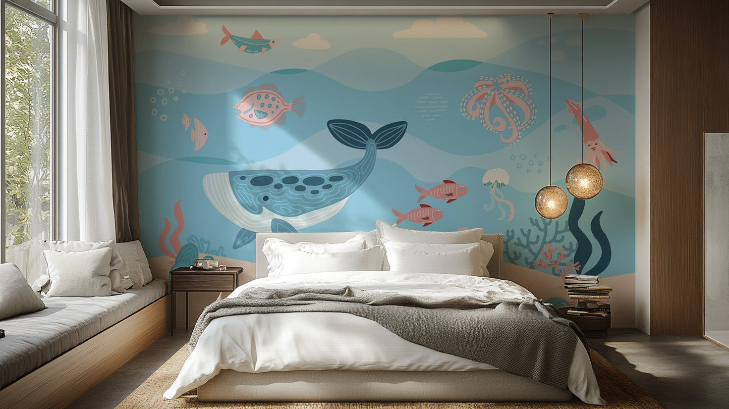 Underwater Fish Wallpaper Mural - Giffywalls