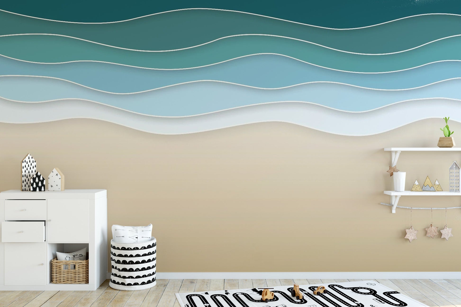 Tranquil seaside wall art
