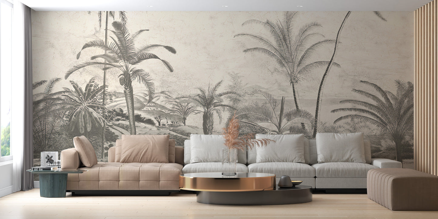 Wild Jungle Trees Wallpaper Murals - Giffywalls