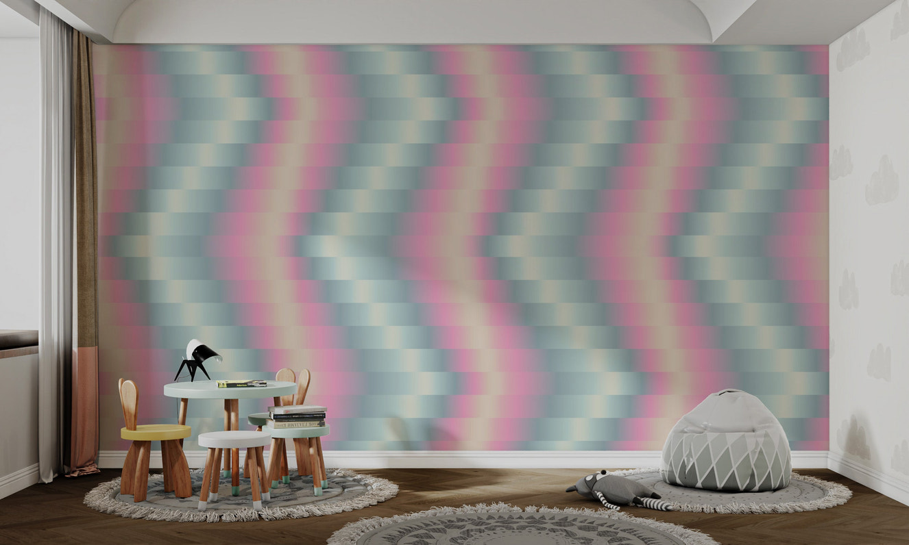 Whimsical Waves Whorls Wallpaper Mural
