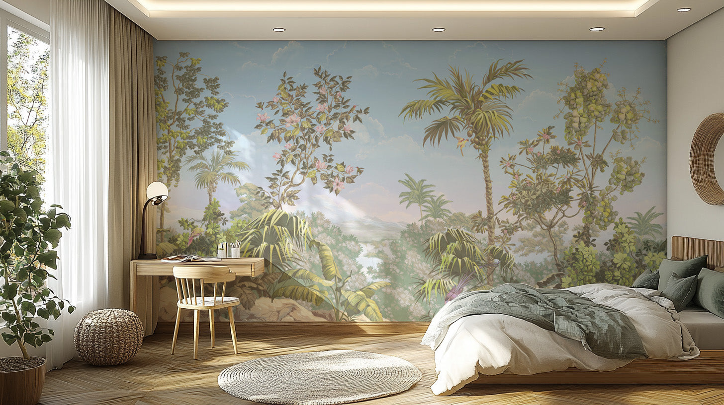 Misty Rainforest Wall Mural
